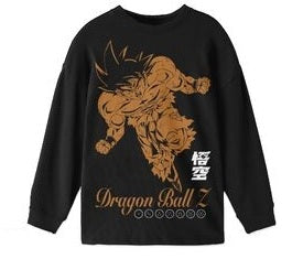 Dragon Ball Z Character Art Boy's 3-Pack Crew Neck Long Sleeve Shirts