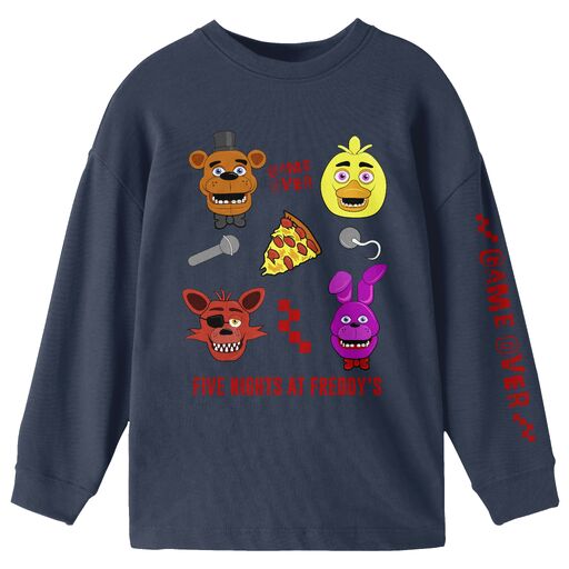 Five Nights At Freddy’s Character Art Boy’s 3-Pack Crew Neck Long Sleeve Shirts