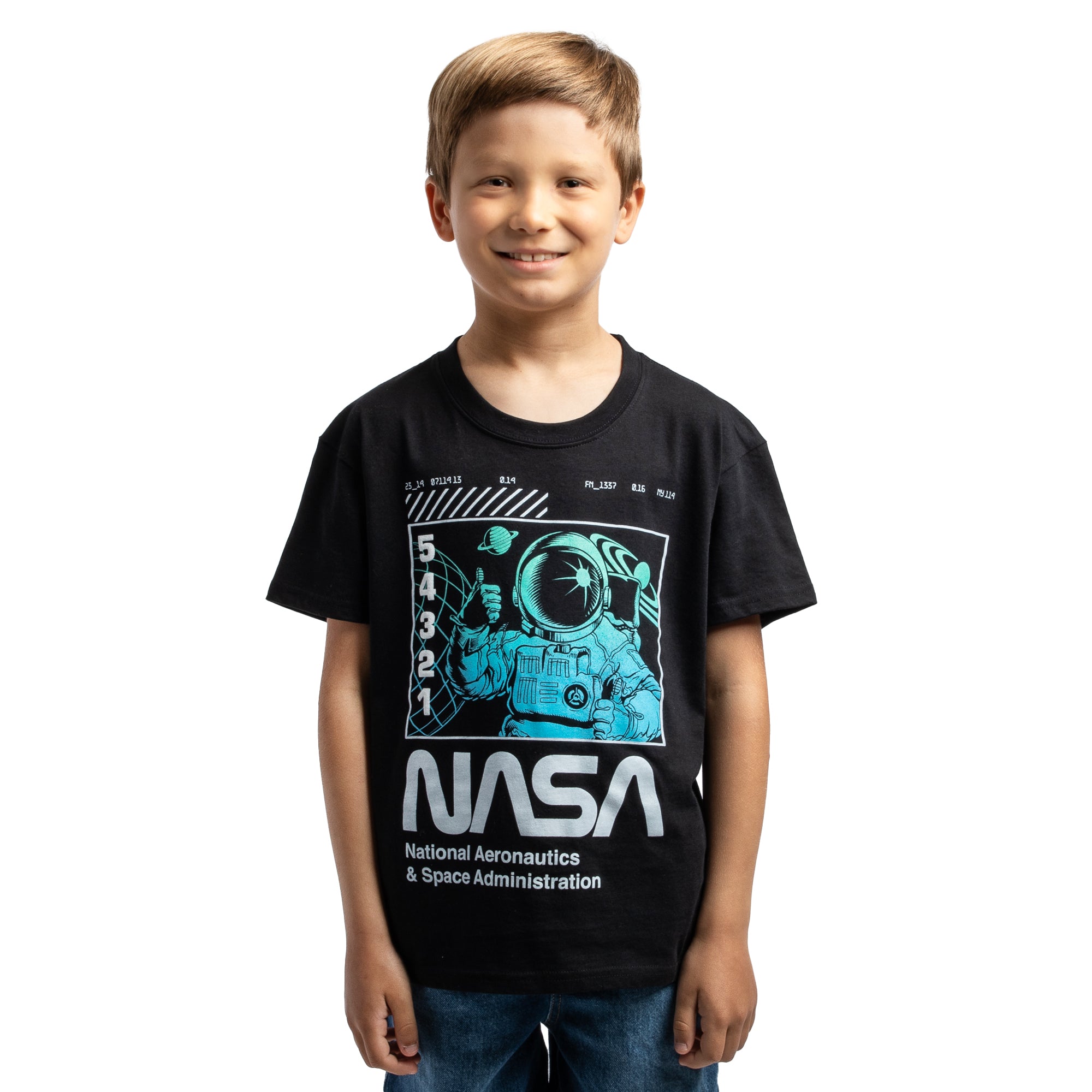 NASA Astronauts Boy’s 3-Pack Crew Neck Short Sleeve T-shirt Set