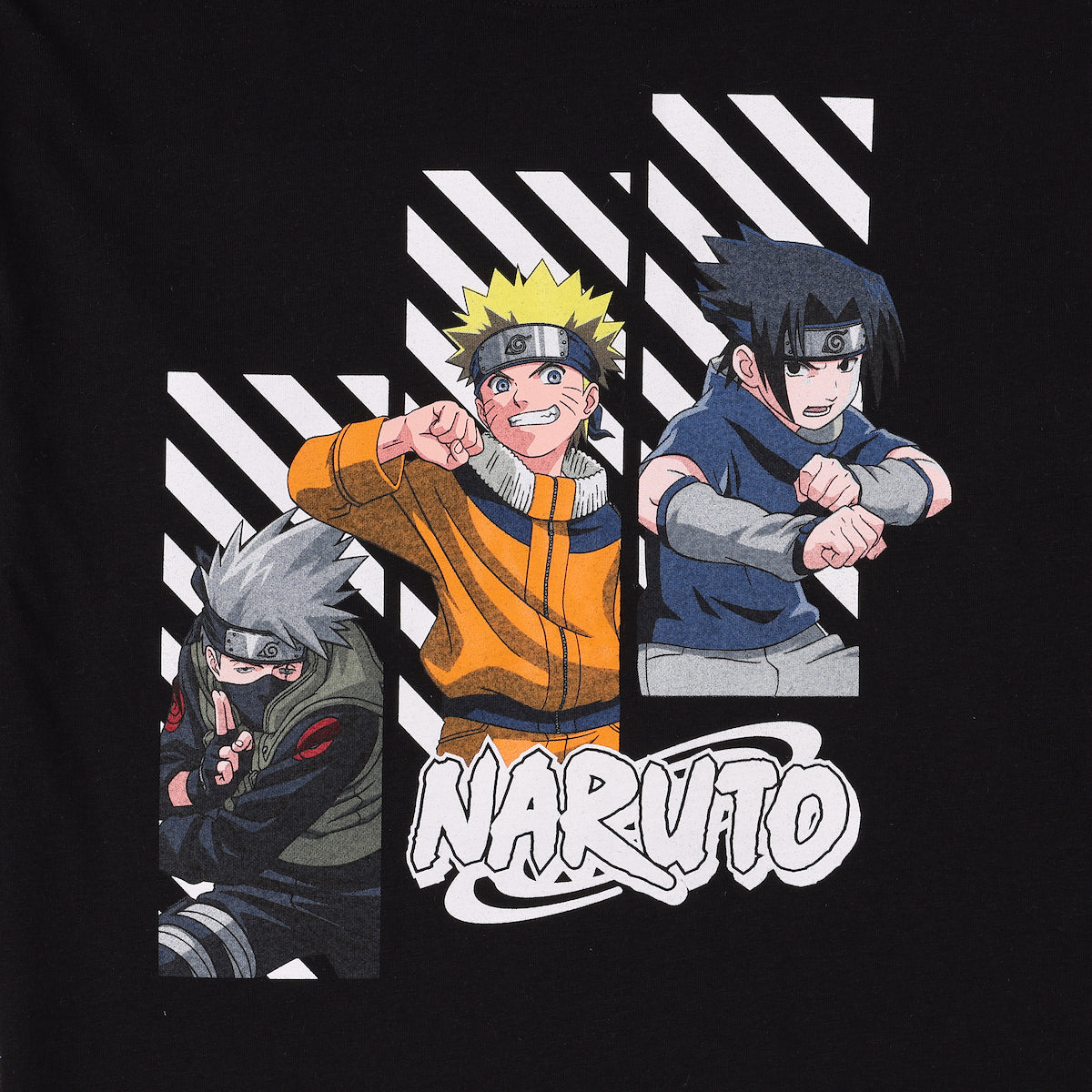 Naruto Character Art Boy's 3-Pack Crew Neck Long Sleeve Shirts