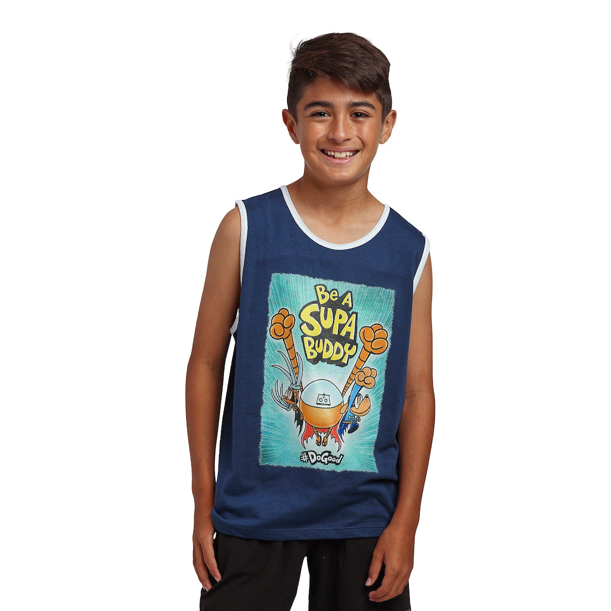 Dog Man Cover Art Boy’s 3-Pack Tank Top Set