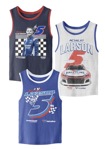HMS Motorsports Race Cars Boy’s 3-Pack Tank Top Set