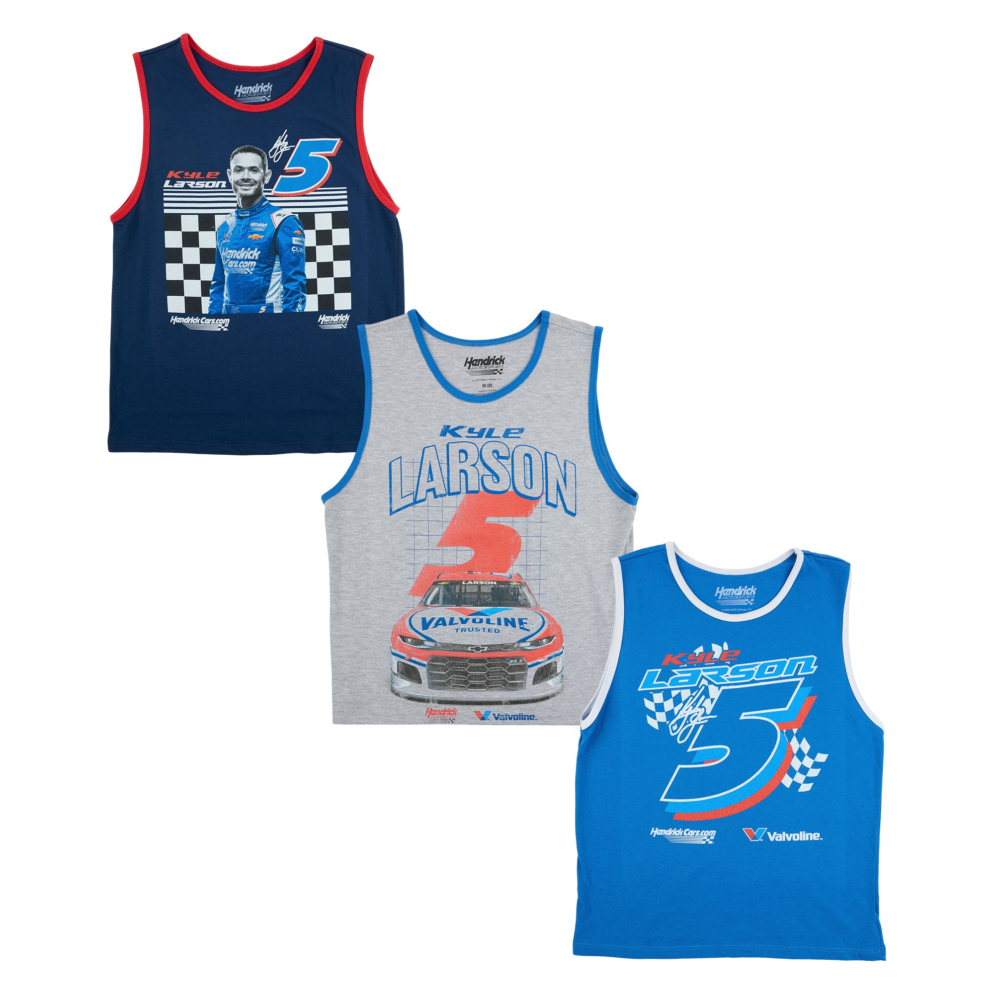 HMS Motorsports Race Cars Boy's 3-Pack Tank Top Set