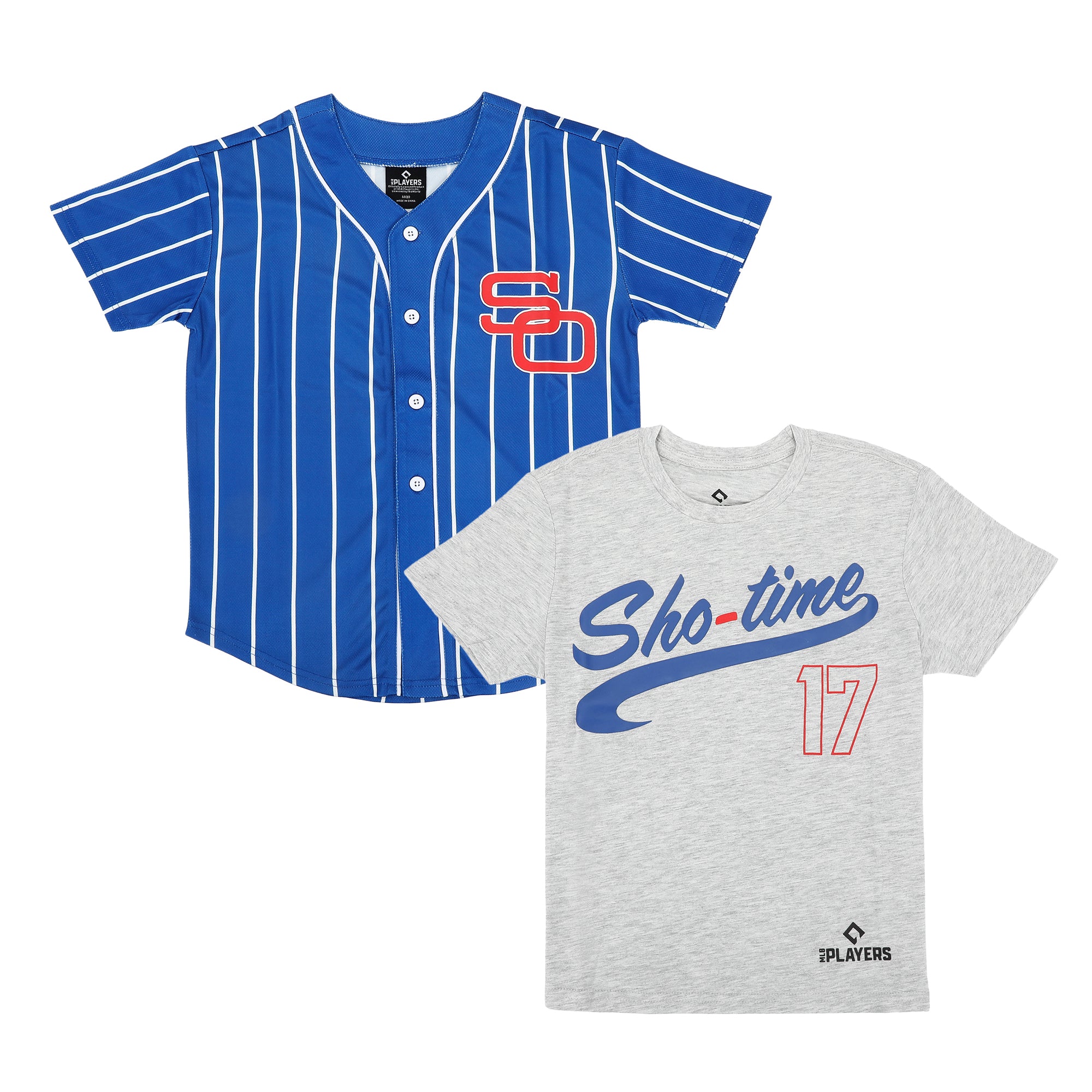 MLBPA Shohei Ohtani Boy’s 2-Pack Baseball Jersey & T-shirt Set