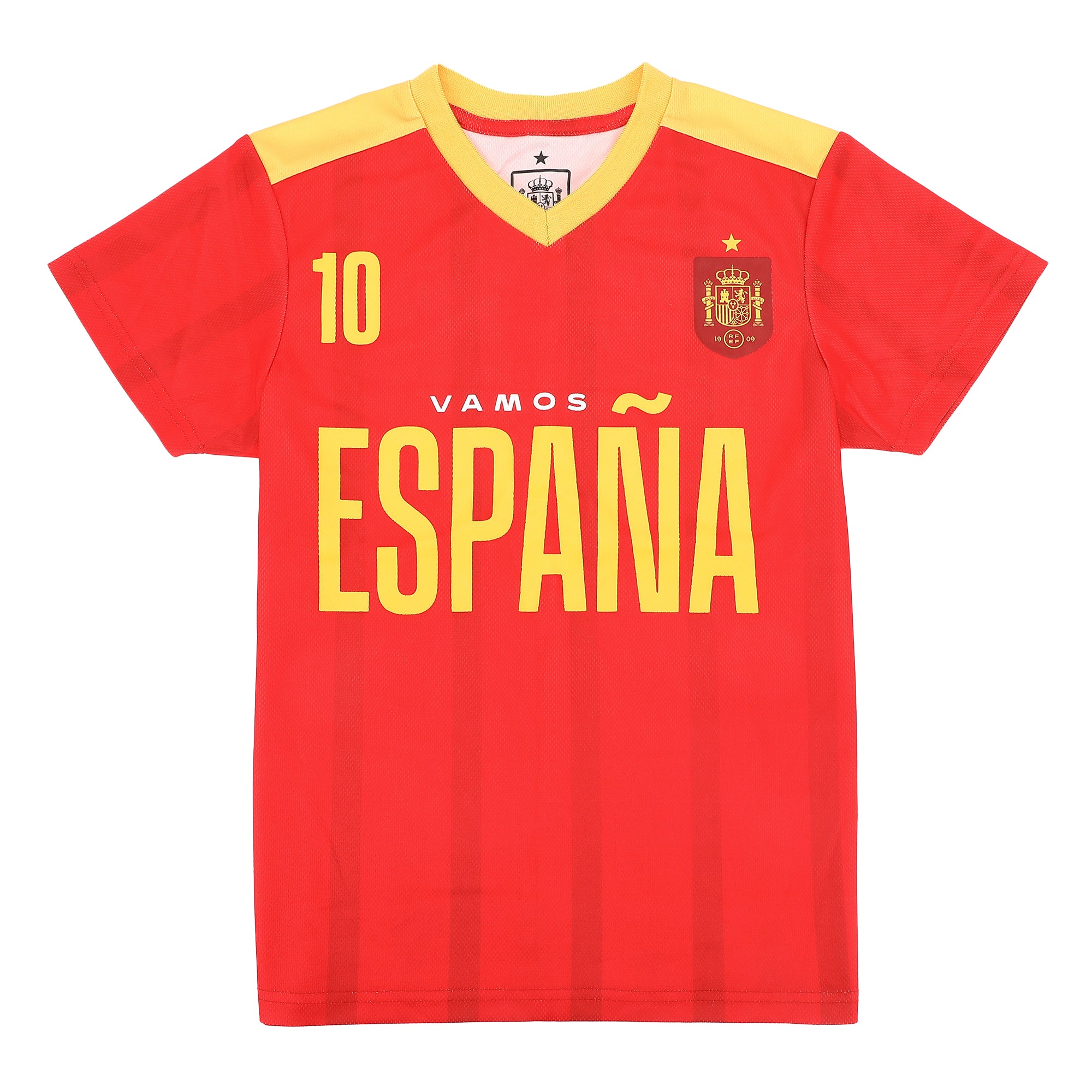 Spain Soccer Federation Espana 10 Boy’s 2-Pack Soccer Jersey & Shorts Combo Set