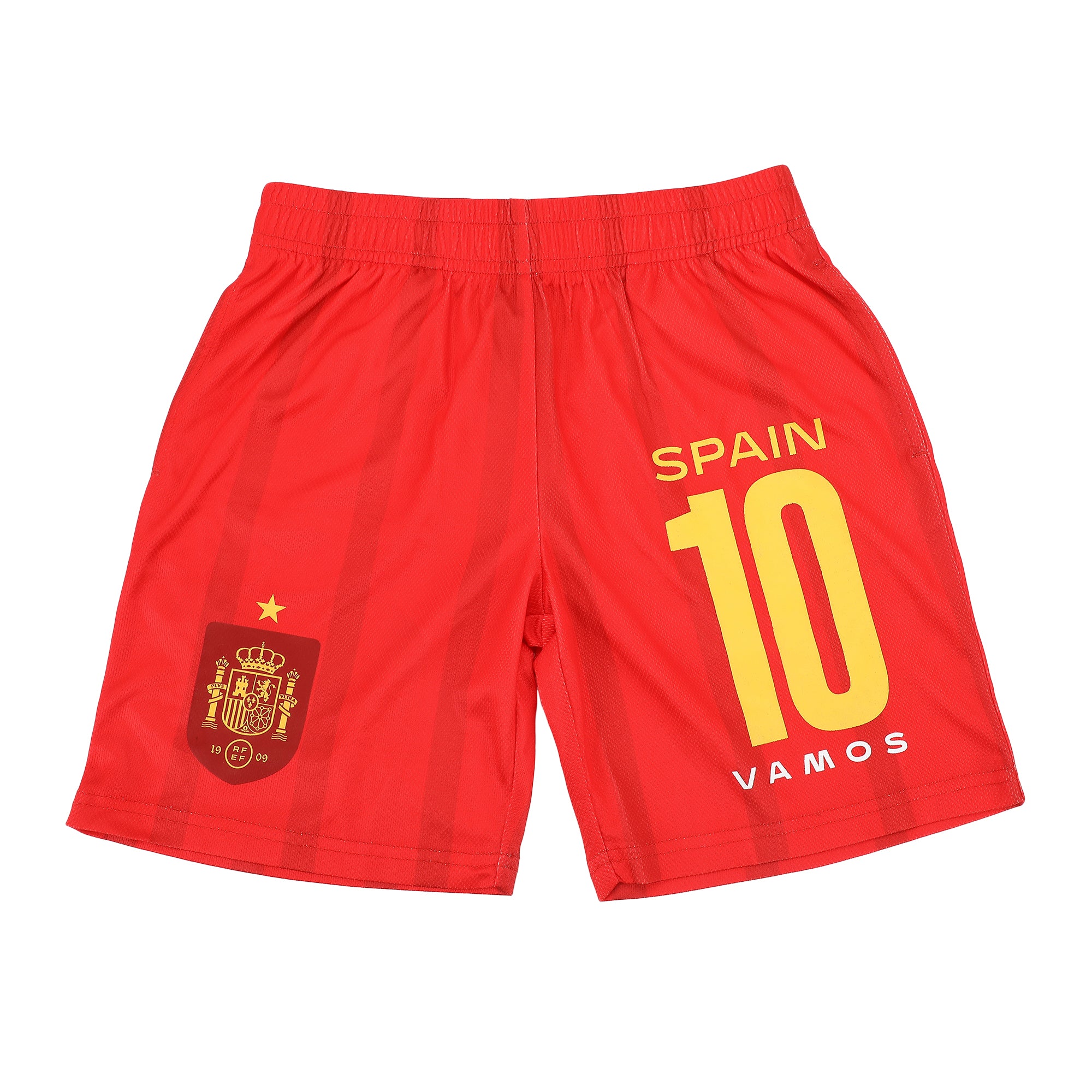 Spain Soccer Federation Espana 10 Boy’s 2-Pack Soccer Jersey & Shorts Combo Set