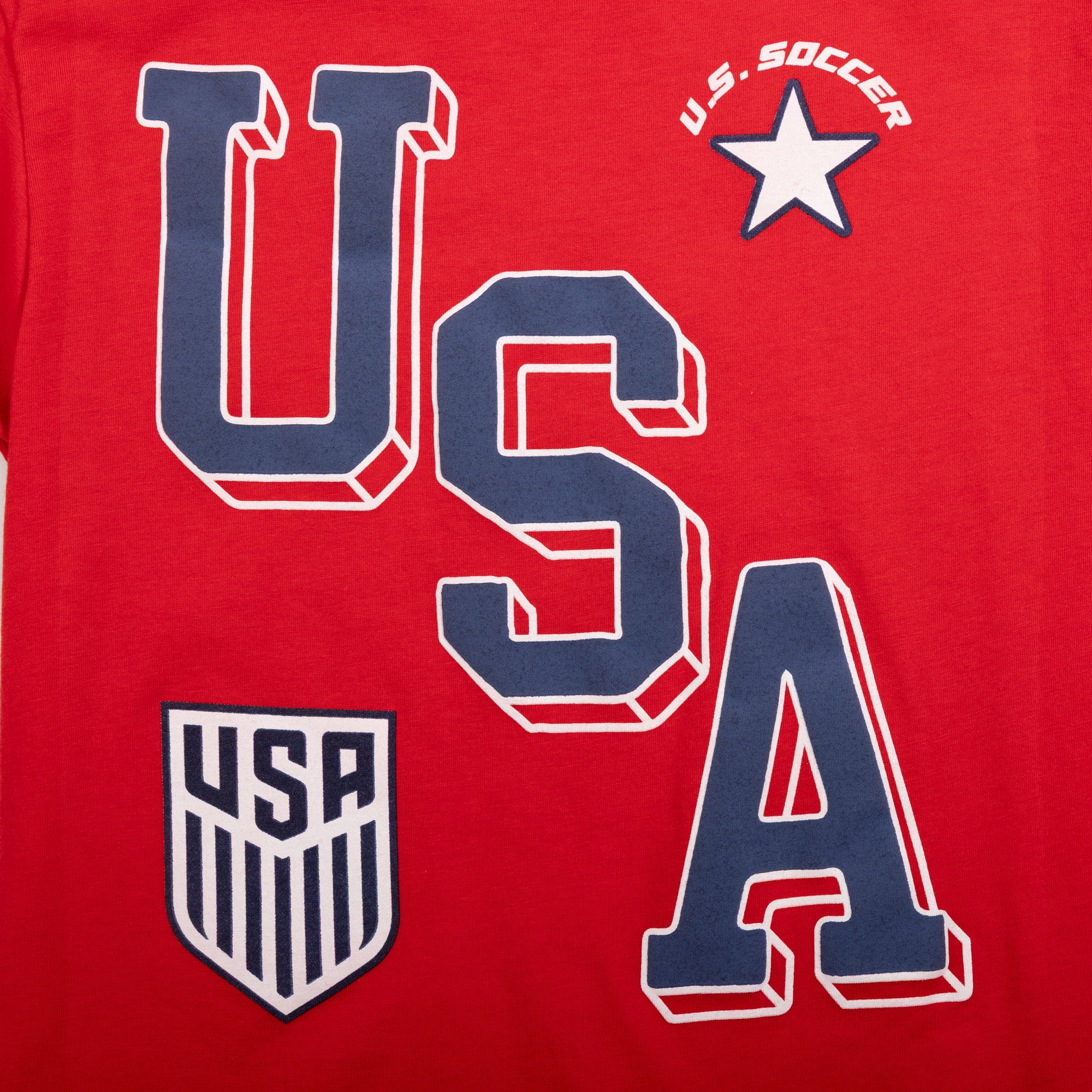 USSF USA Logos 13 Boy’s 3-Pack Crew Neck Short Sleeve T-shirt
