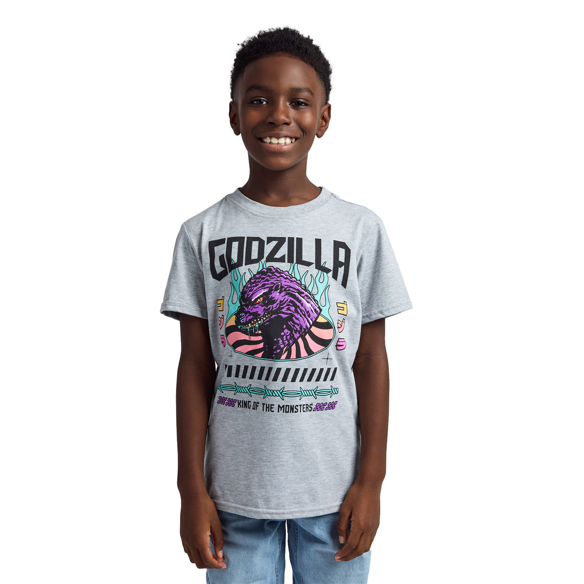 Godzilla Classic Boys 3-Pack Graphic Tees for Kids