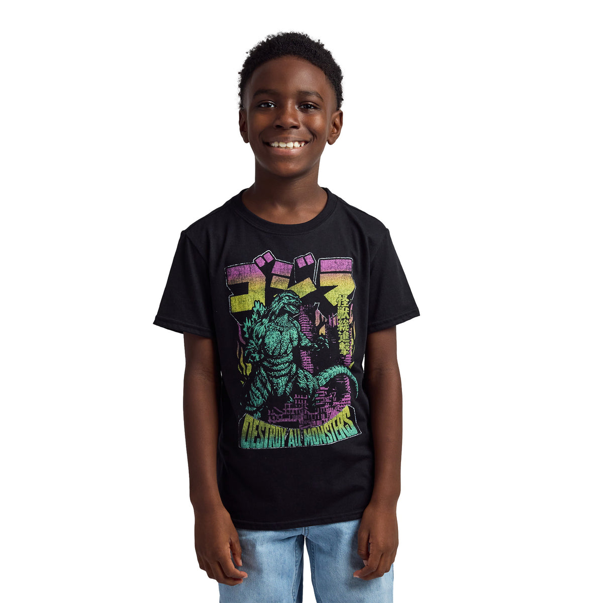 Godzilla Classic Boys 3-Pack Graphic Tees for Kids