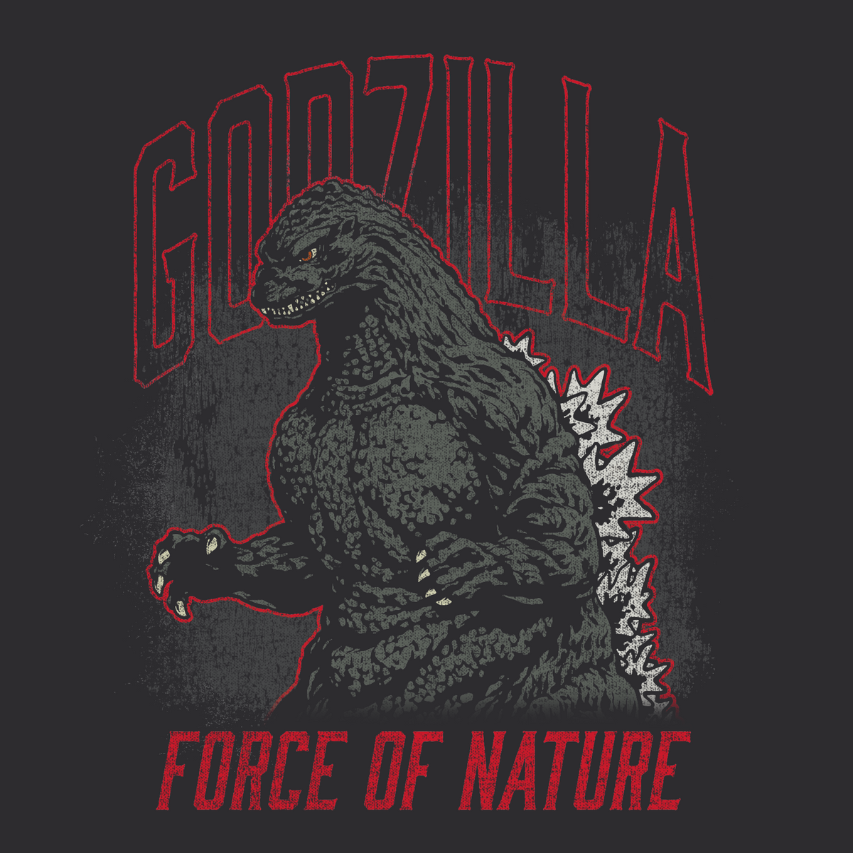 Godzilla Classic Boys 3 Pack Longsleeve Tees in Red Black Grey
