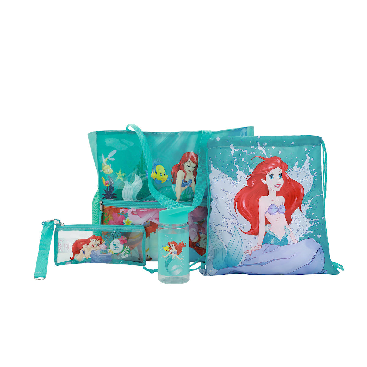 Disney The Little Mermaid 5-Piece Youth Beach Tote Set