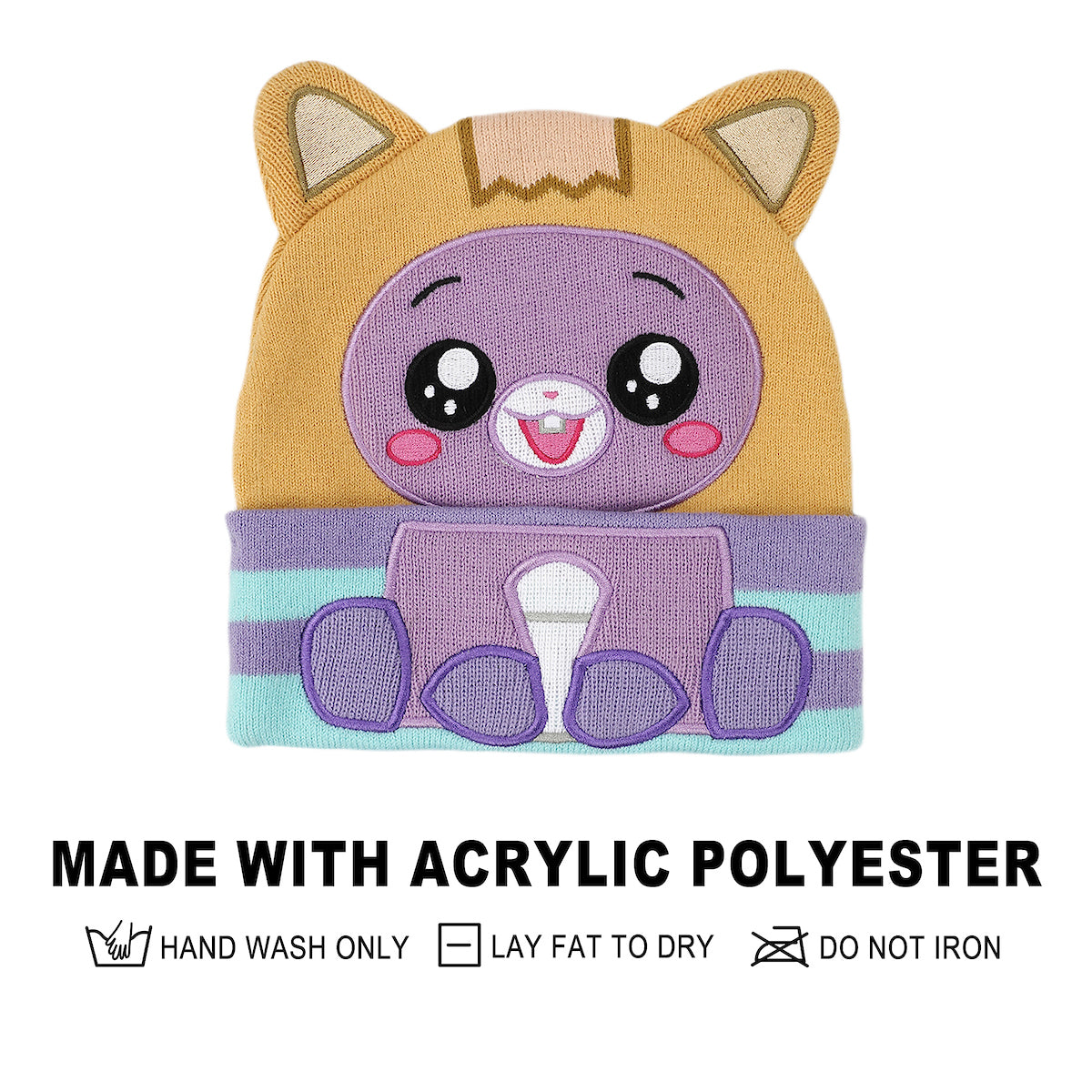 LankyBox Baby Foxy Youth 2-Piece Cuff Beanie & Magic Gloves Set