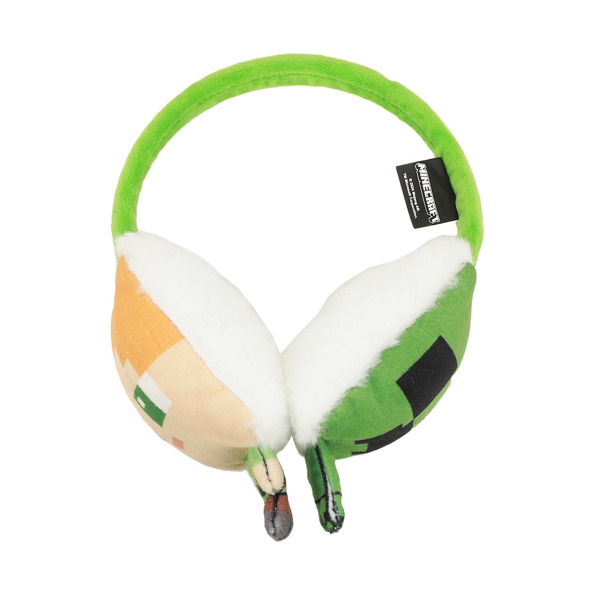 Minecraft Chibi Creeper & Alex 2-Piece Ear Muffs & Magic Gloves Set