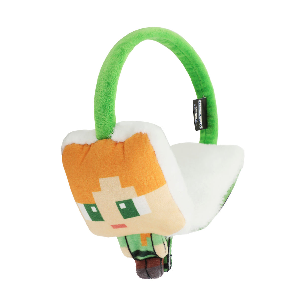 Minecraft Chibi Creeper & Alex 2-Piece Ear Muffs & Magic Gloves Set
