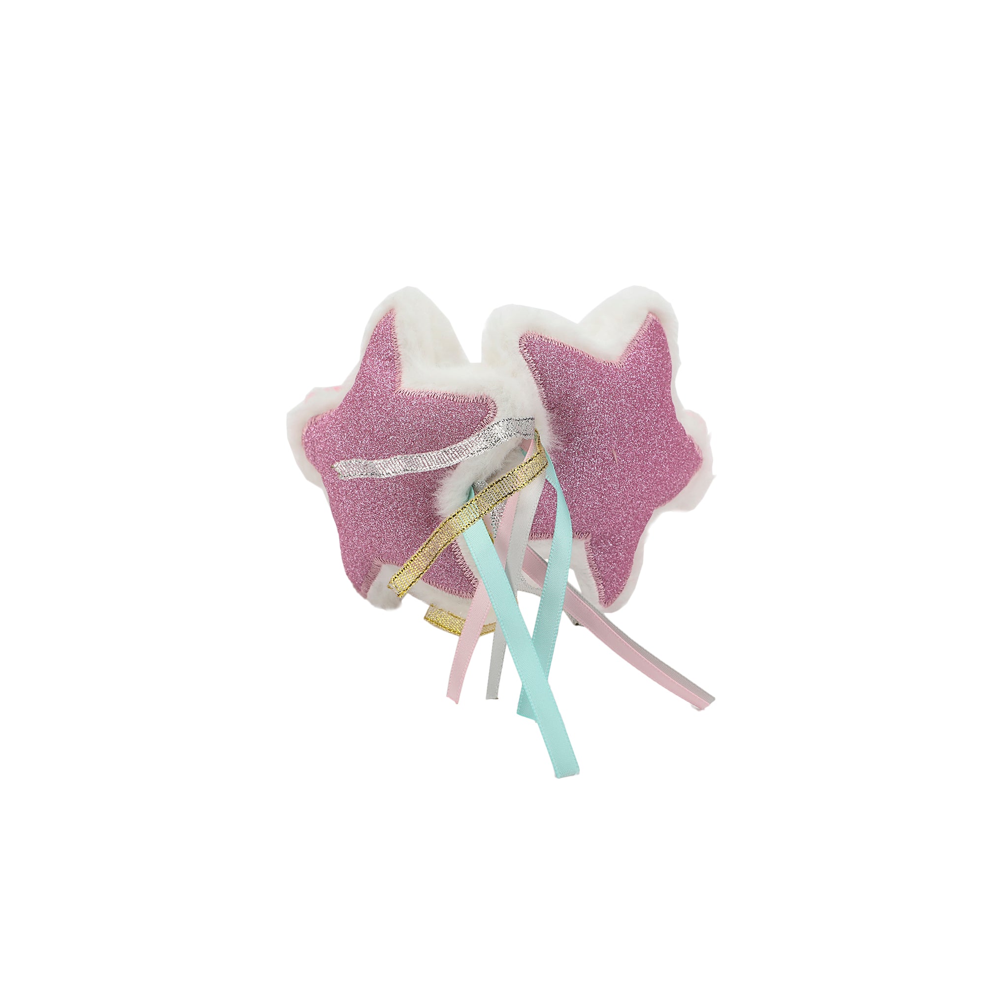 Sparkly Stars 2-Piece Youth Pink Plush Ear Muffs & Gloves Set