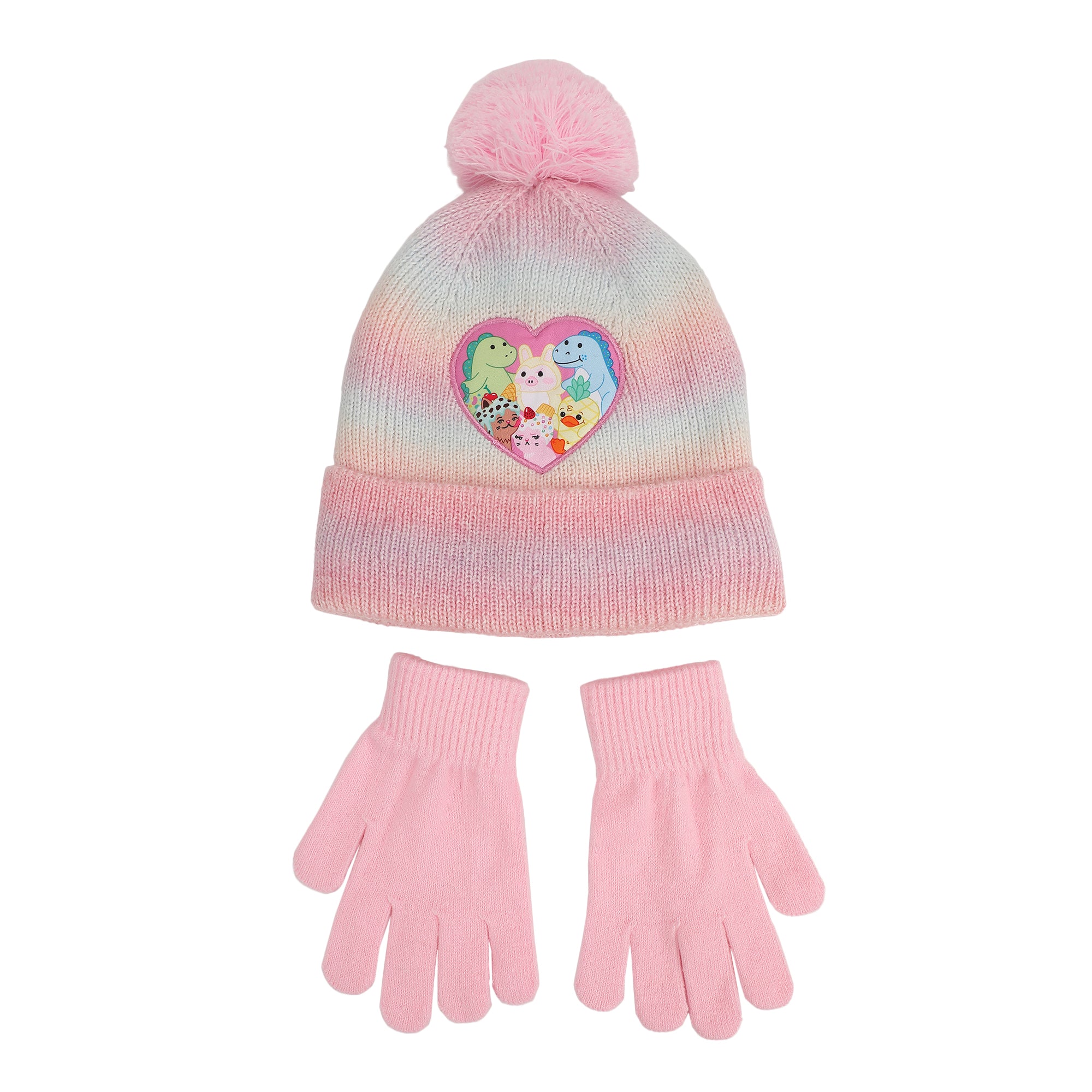 Moriah Elizabeth Youth Cuff Hat And Knit Gloves Cold Weather Set