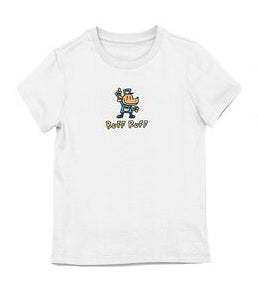 Dog Man Love To Read Ruff Ruff and Dogman Group Shot Girls 3-Pack Crew Neck Short Sleeve T-shirt