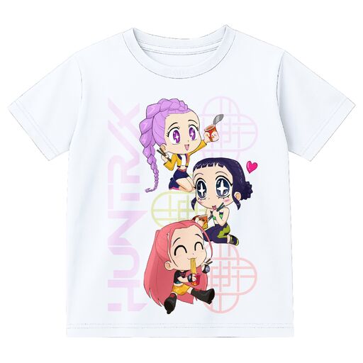 KPop Demon Hunters Chibi Huntrix and Saja Boys Youth 3-Pack Crew Neck Short Sleeve T-shirt