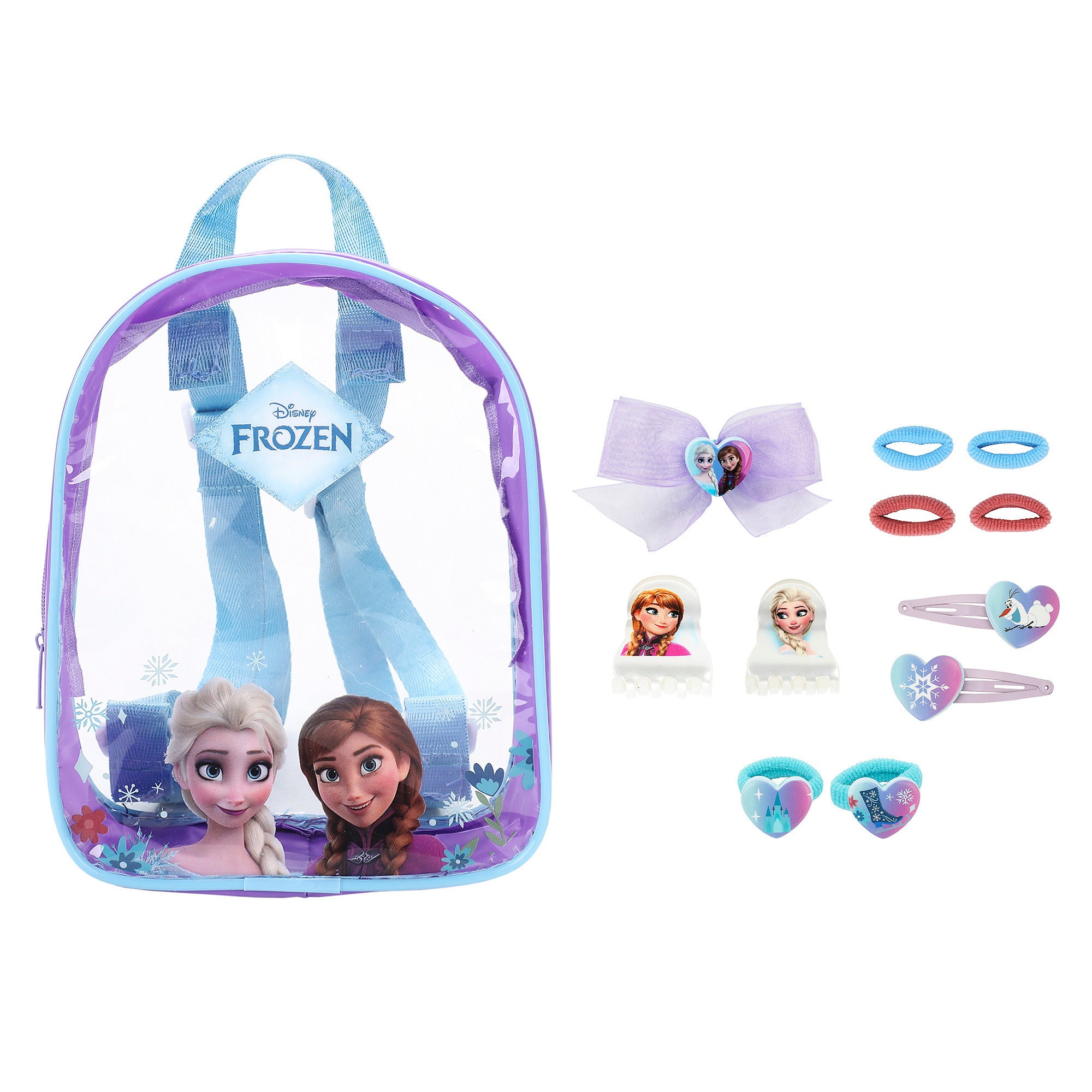 Frozen Girls Hair Clips Ponytail Holders Claw Clips Bow Combo