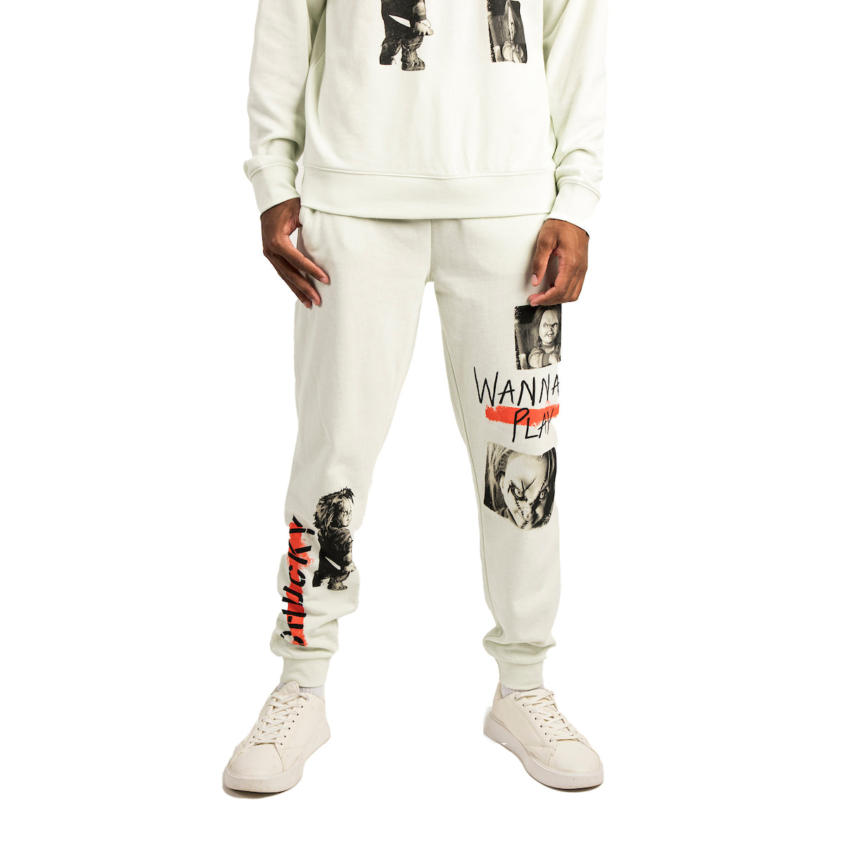 Chucky Wanna Play Adult Sweatshirt Jogger Pants Combo Set