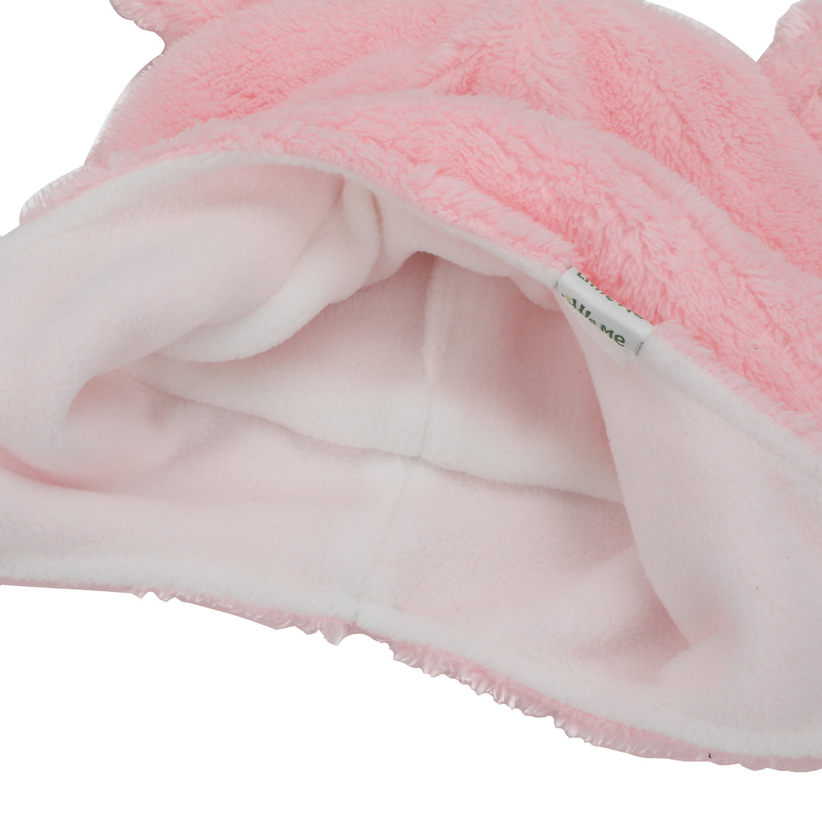 Little Me Pink Sherpa Lined Infant Pilot Cap and Mittens Set