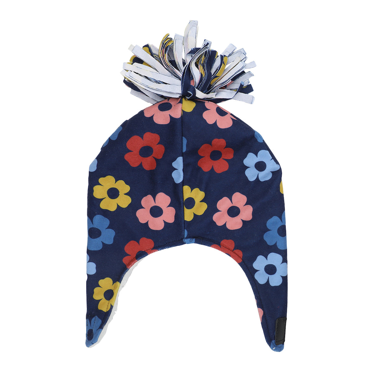 Little Me Fleece Lined Floral Infant/Toddler Pilot Cap and Mittens Set