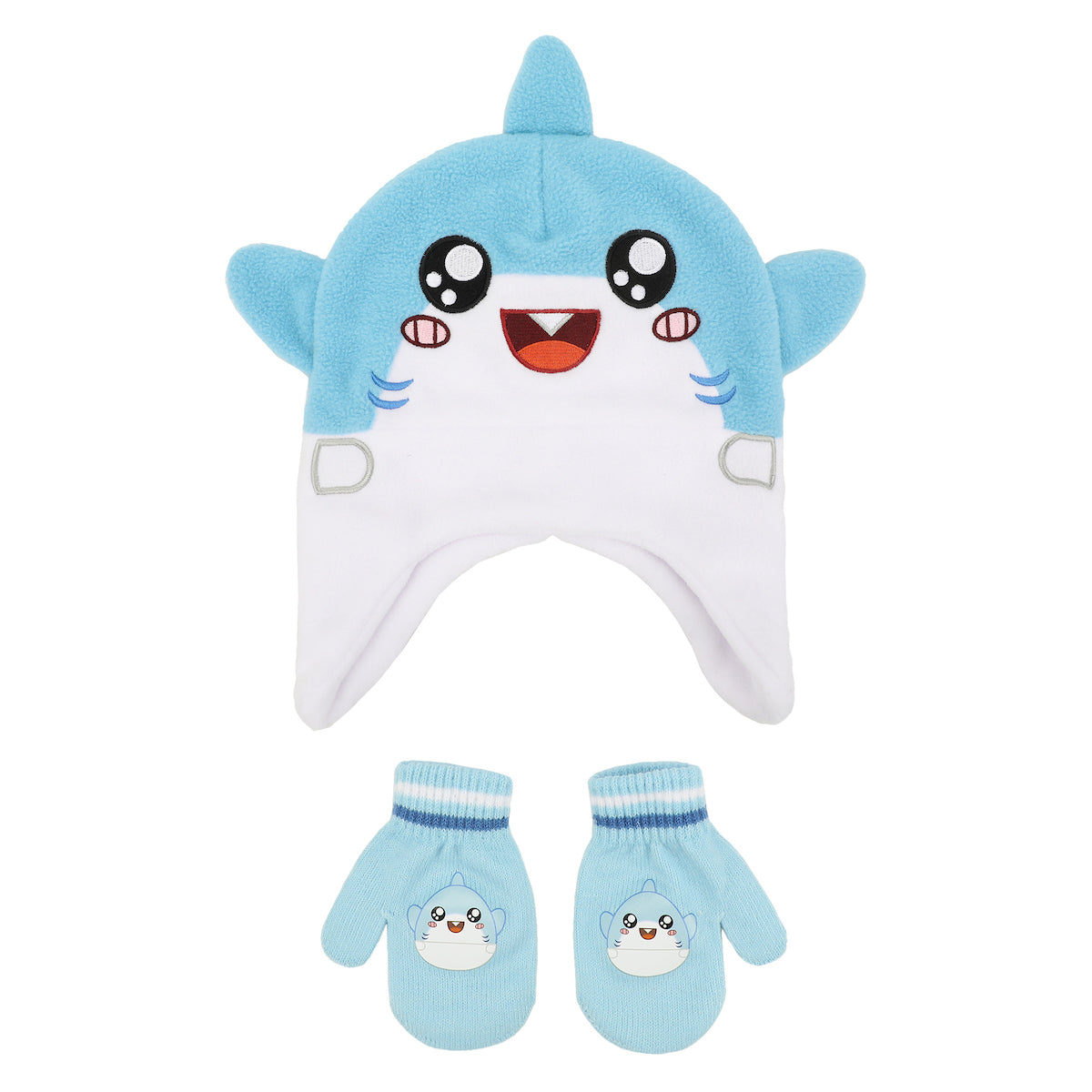 LankyBox Baby Sharky Toddler 2-Piece Pilot Hat & Magic Mittens Set
