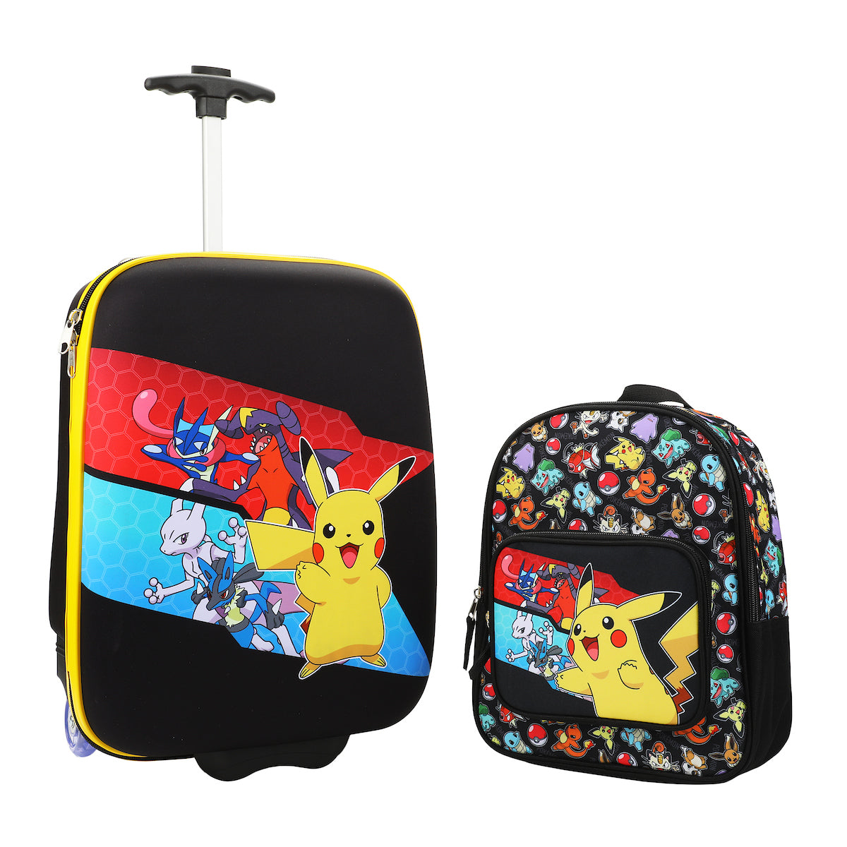 Pokemon Character Stripes 2-Pack Luggage Set