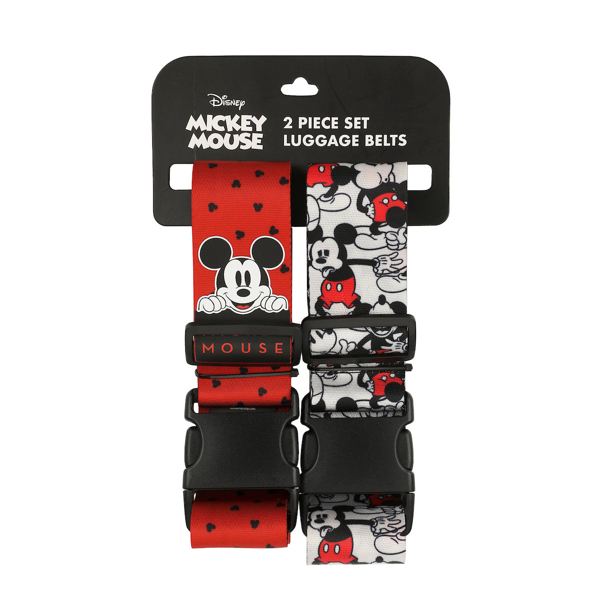 Disney Mickey Mouse 2-Pack Luggage Straps