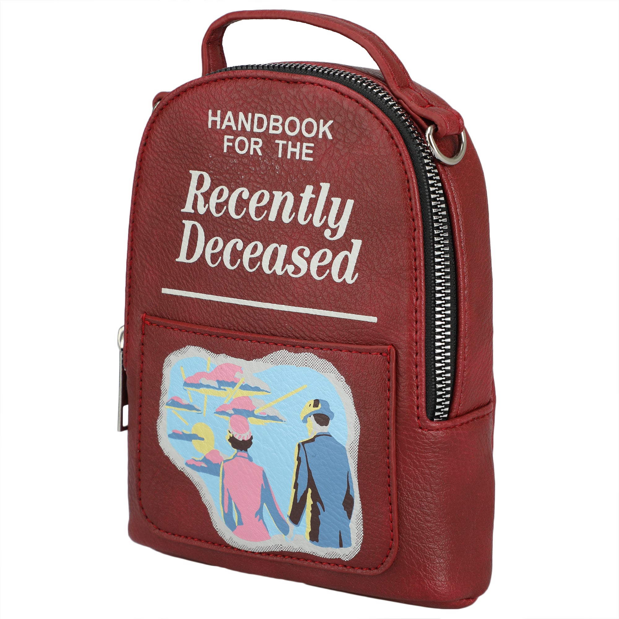 Beetlejuice Classic Movie Recently Deceased Book Mini Backpack One Size Fits Most Wristlet