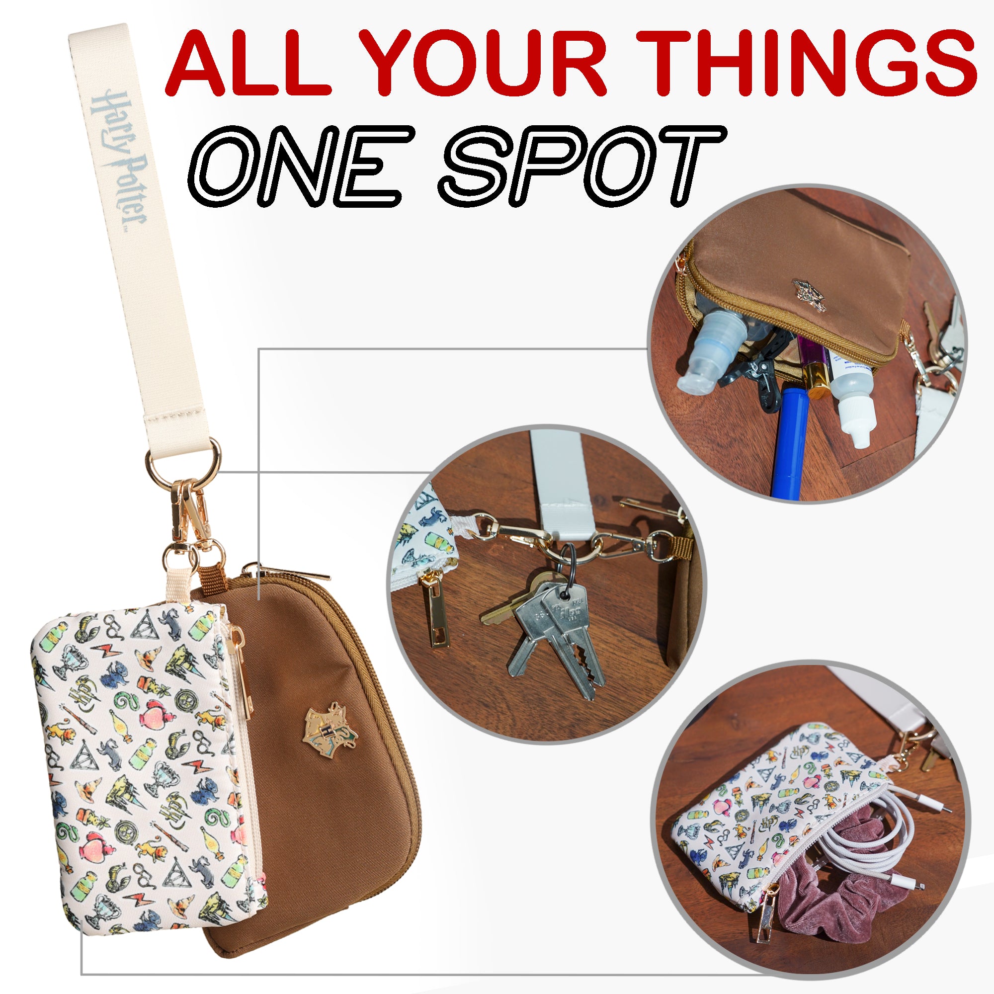 Harry Potter Magical Icons 2-Piece Adult Coin Purse & Wristlet
