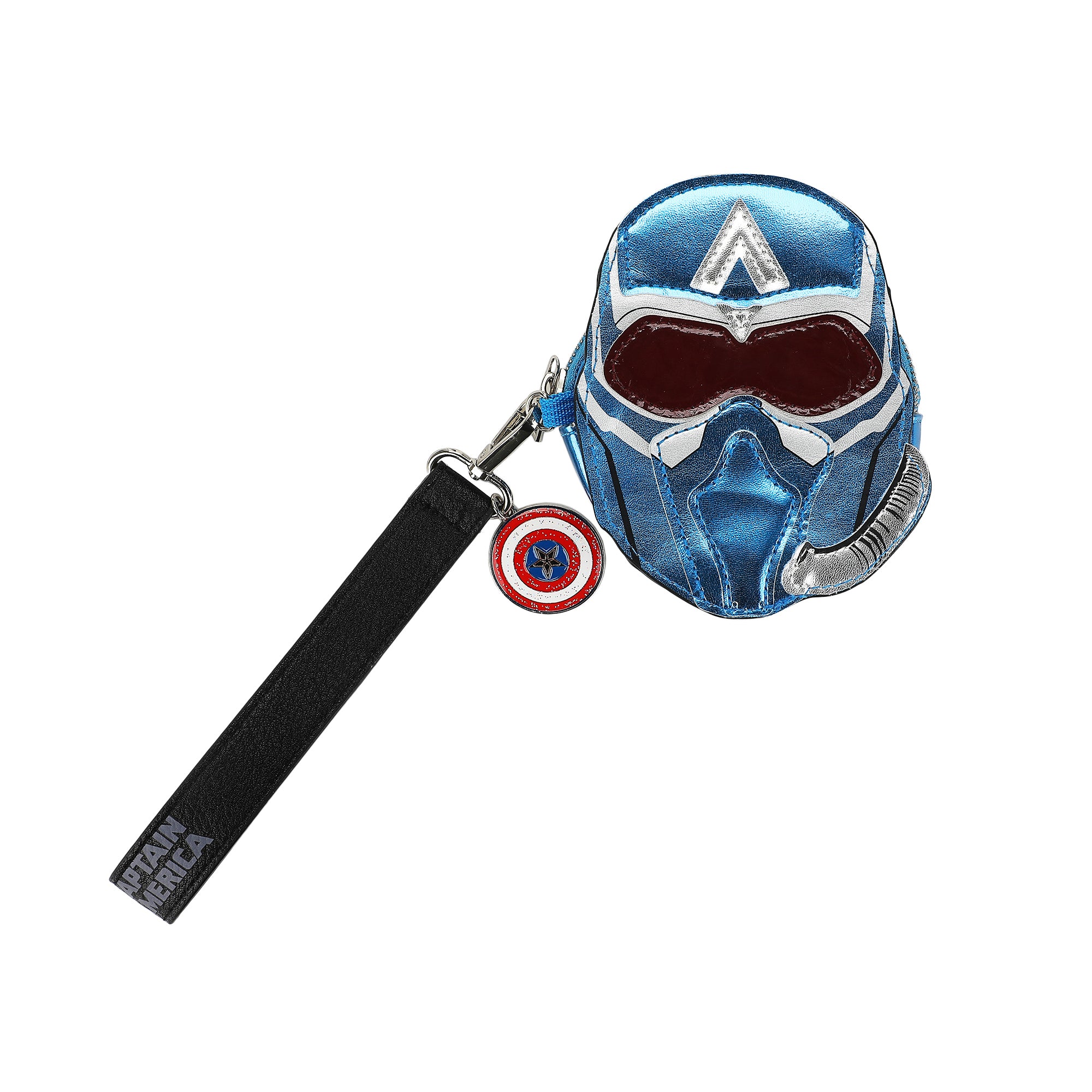 Captain America Brave New World Sam Wilson Helmet Coin Pouch Wristlet Wallets