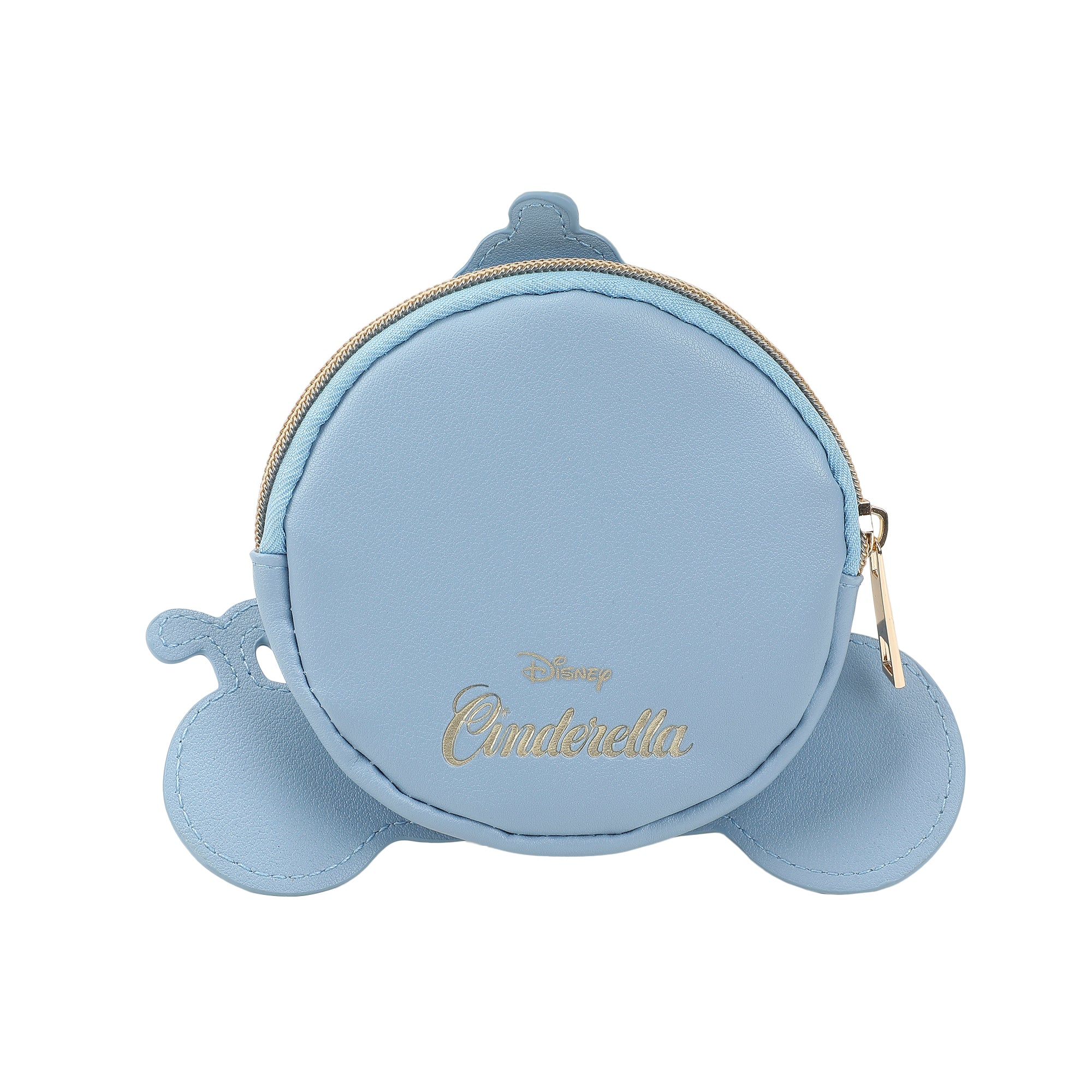 Disney Cinderella Enchanted Carriage Blue 5" Coin Pouch Wristlet Wallets