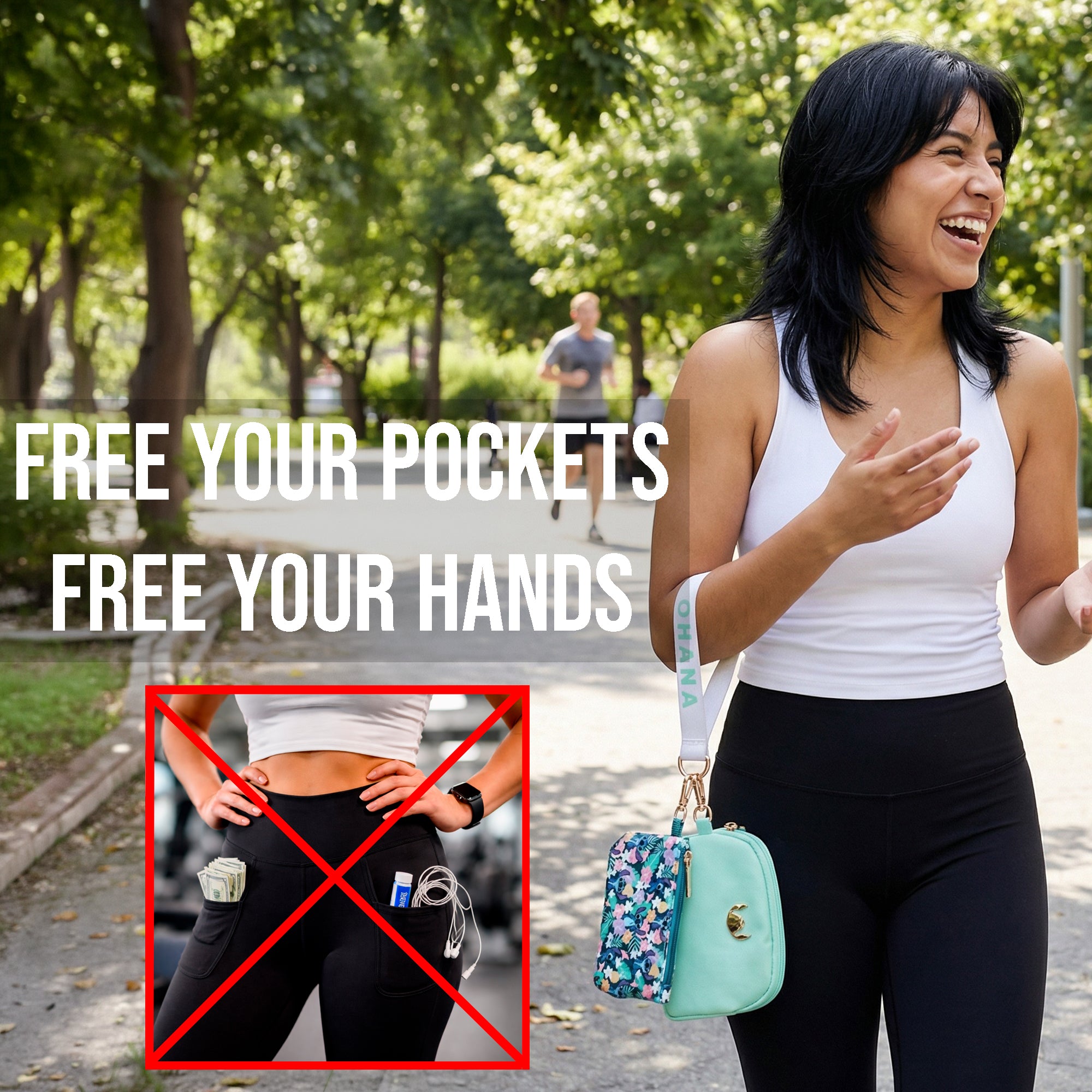 Lilo & Stitch Tropical Character Print 2-Piece Women's Coin Purse & Wristlet