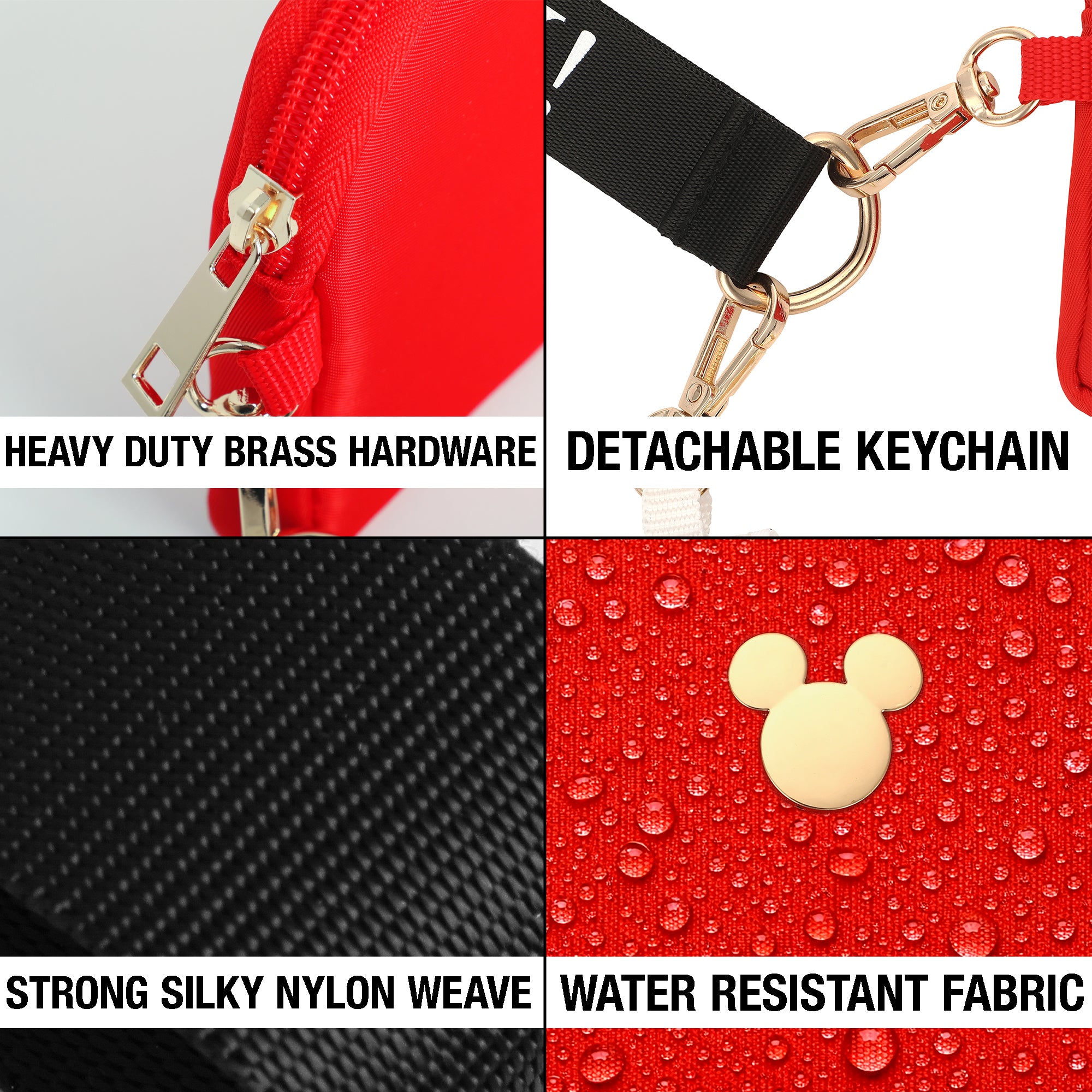 Disney Mickey Mouse All-Over Character Print 2-Piece Women's Coin Purse & Wristlet
