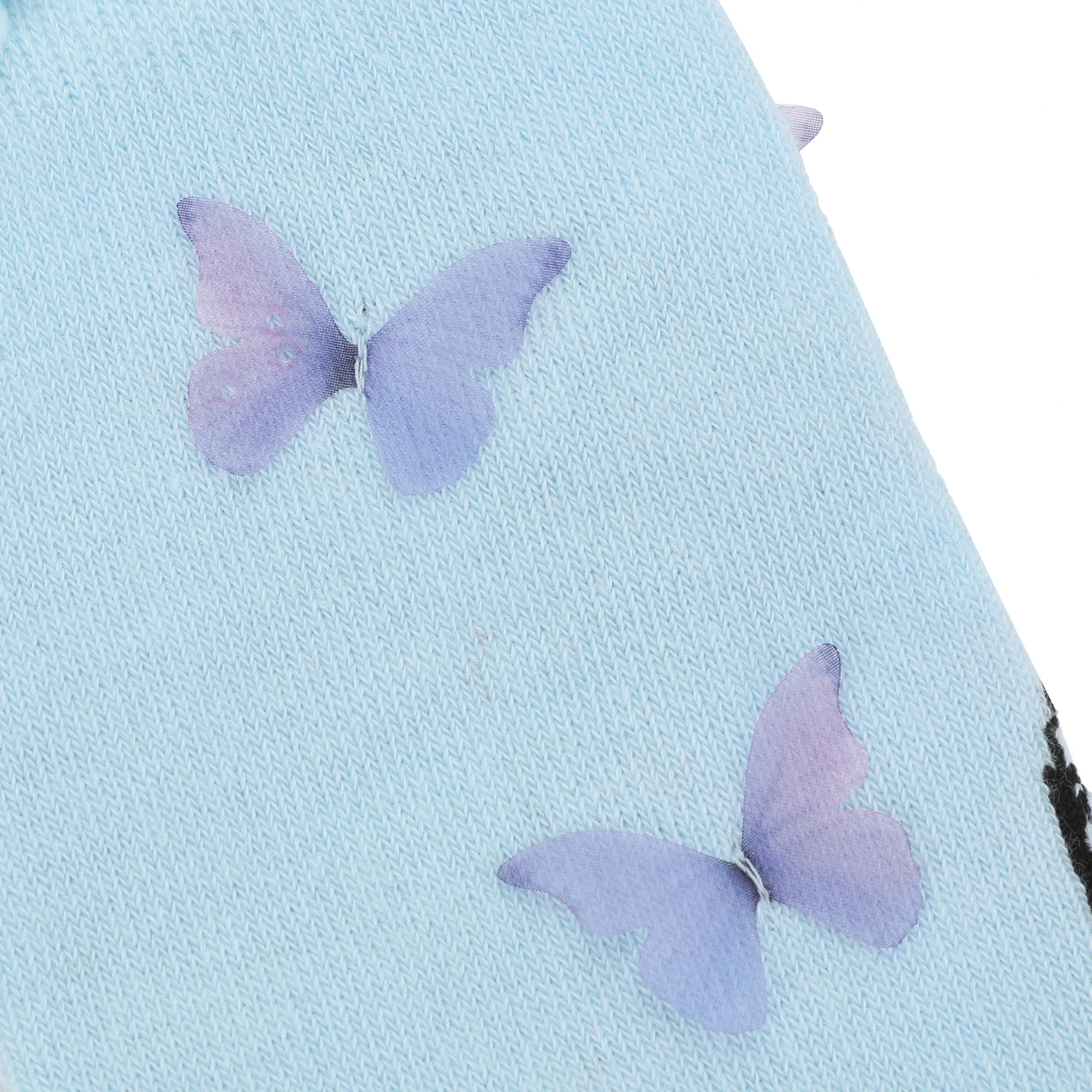 Shrek Fiona & Butterflies Women's Blue Casual Crew Socks