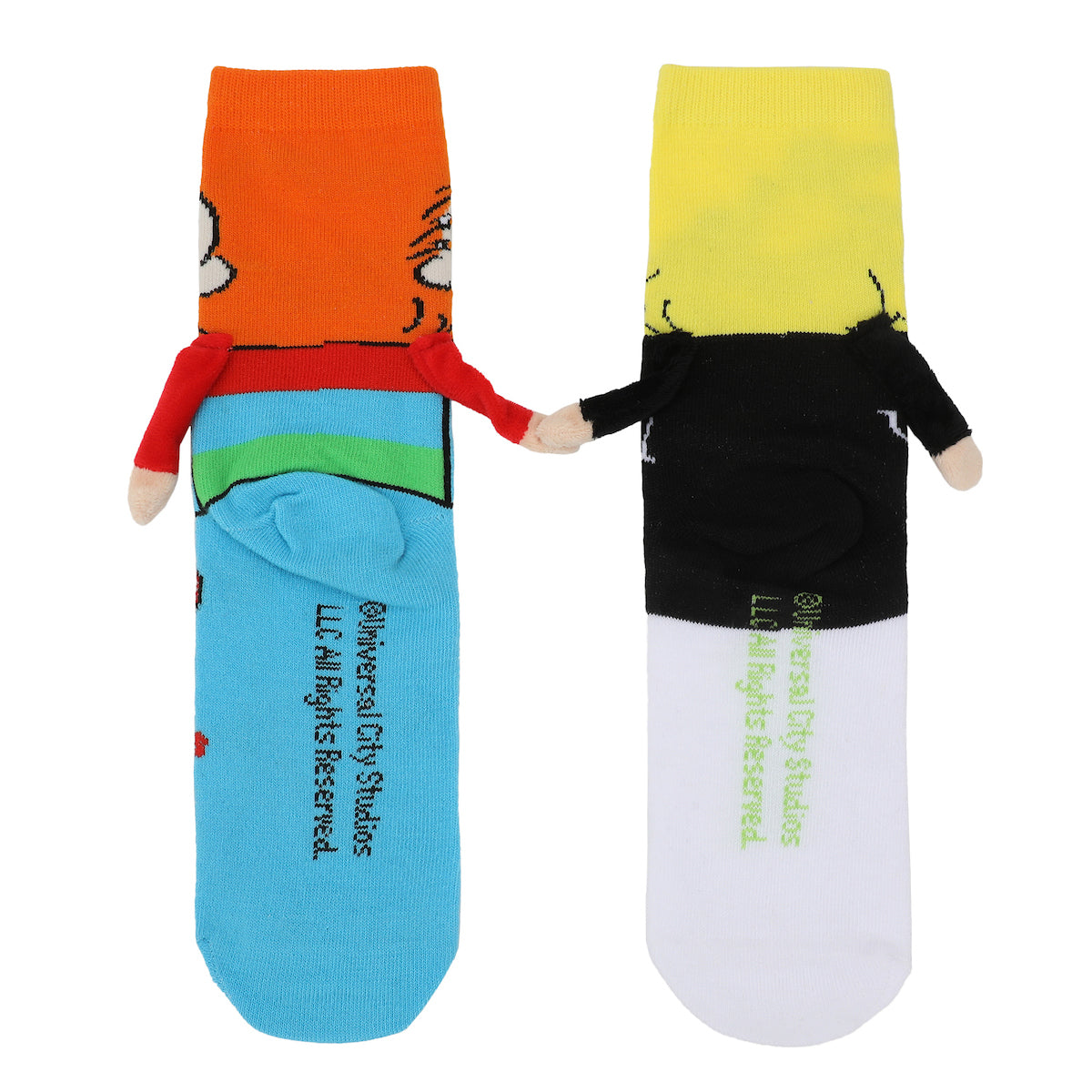 Chucky & The Bride Of Chucky Women's Casual Crew Magnetic Hand Holding Socks