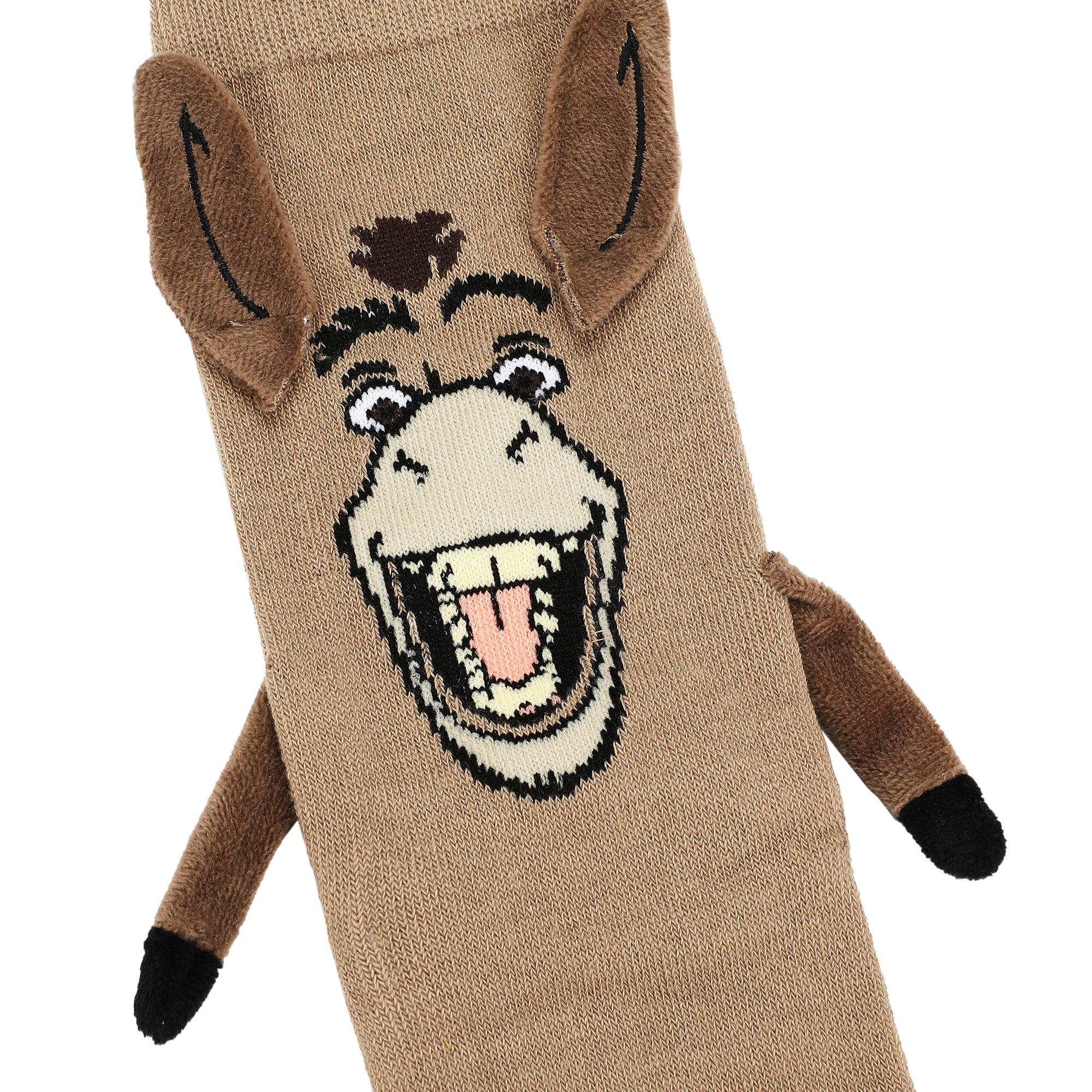 Shrek & Donkey Women's Crew Socks With 3D Arms-OSFA