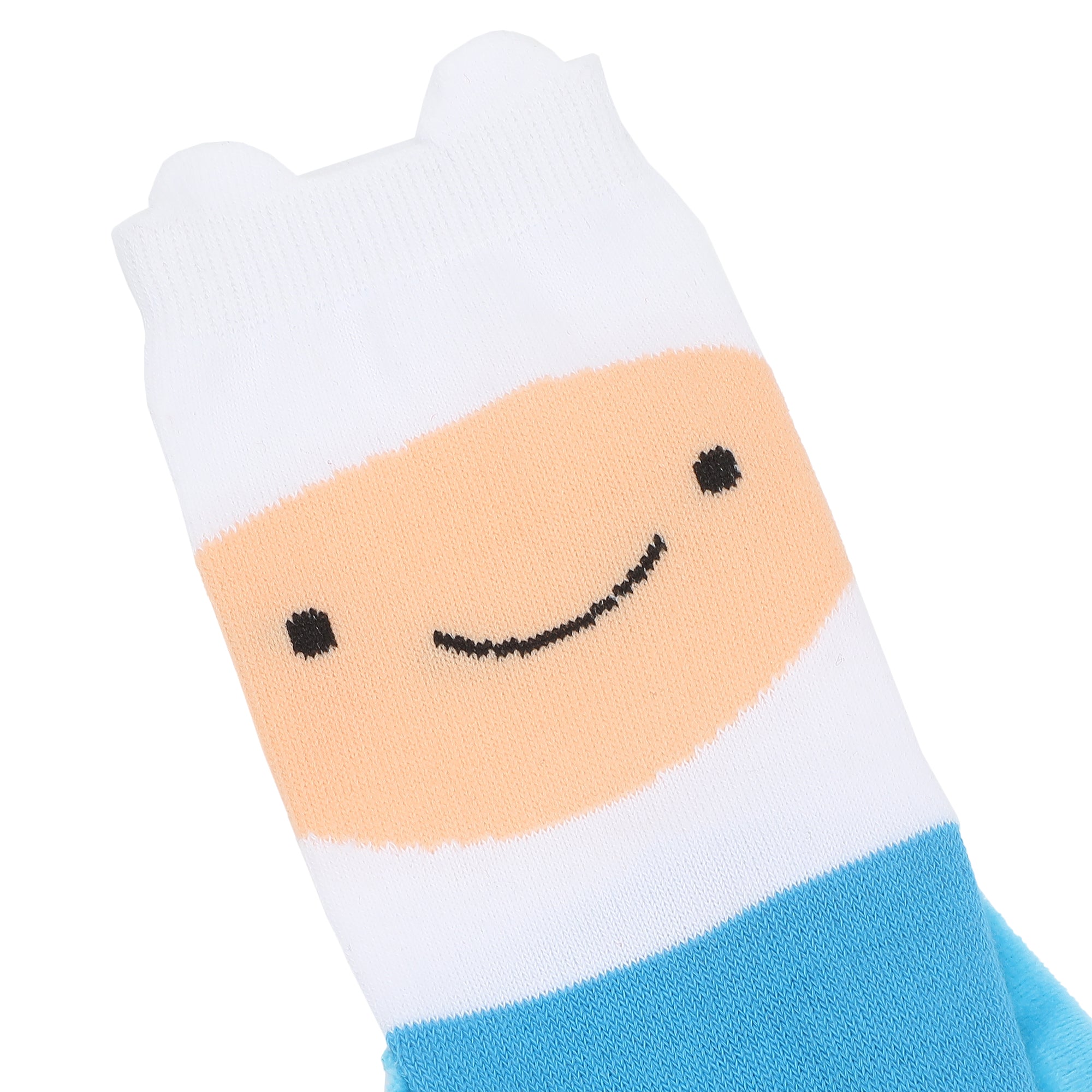 Adventure Time Finn and Jake Holding Hands Womens Casual Crew Socks