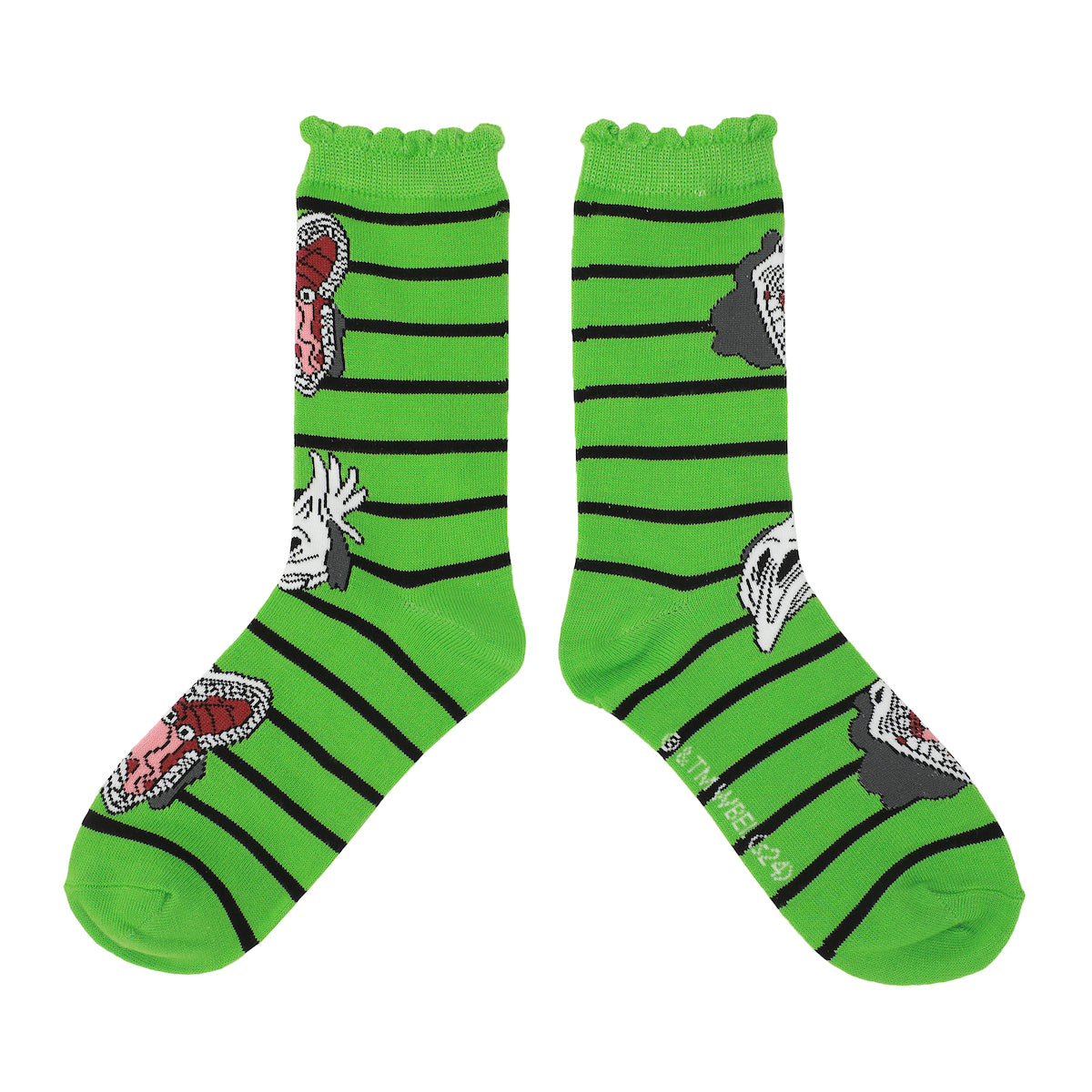 Beetlejuice Chibi Character Art Women's 5-Pair Casual Crew Socks