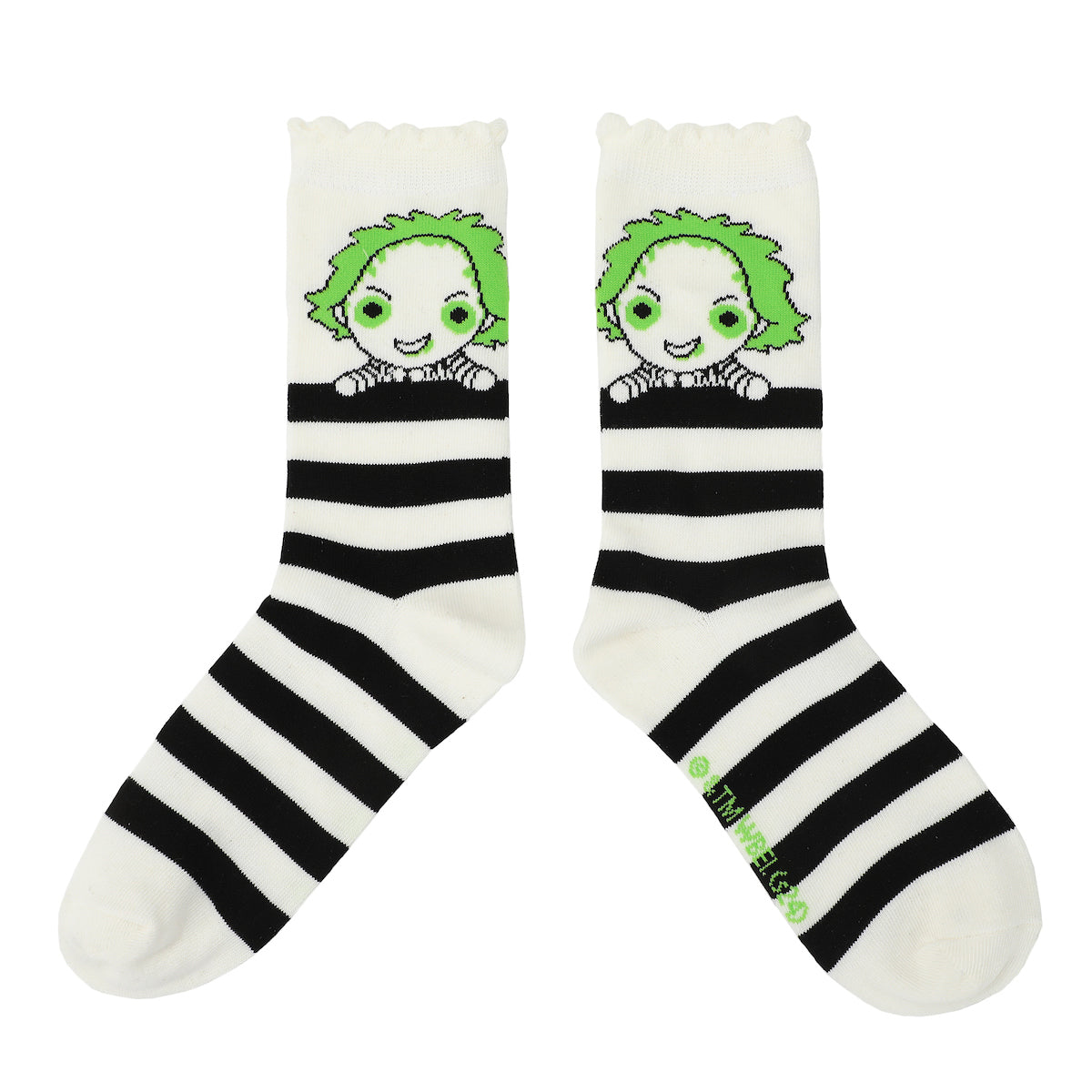 Beetlejuice Chibi Character Art Women's 5-Pair Casual Crew Socks