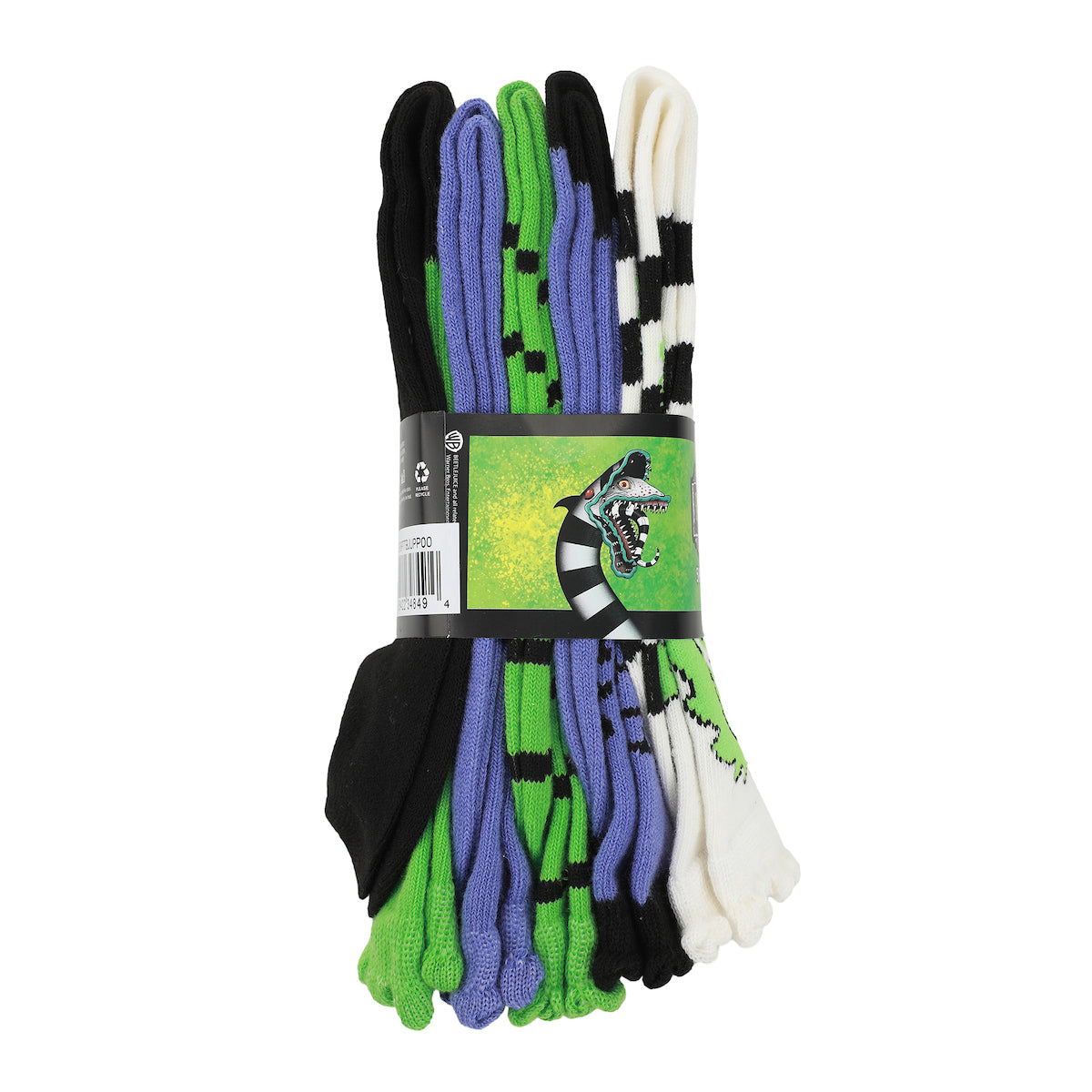 Beetlejuice Chibi Character Art Women's 5-Pair Casual Crew Socks