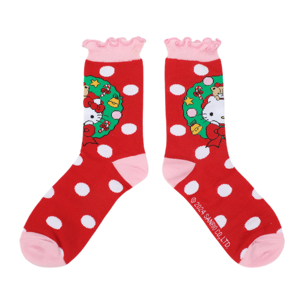 Hello Kitty Holiday Icons Women's 3-Pair Crew Socks Box Set
