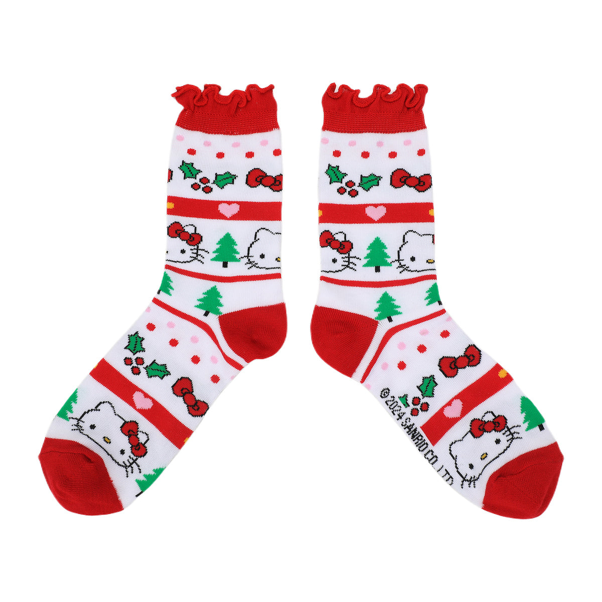 Hello Kitty Holiday Icons Women's 3-Pair Crew Socks Box Set