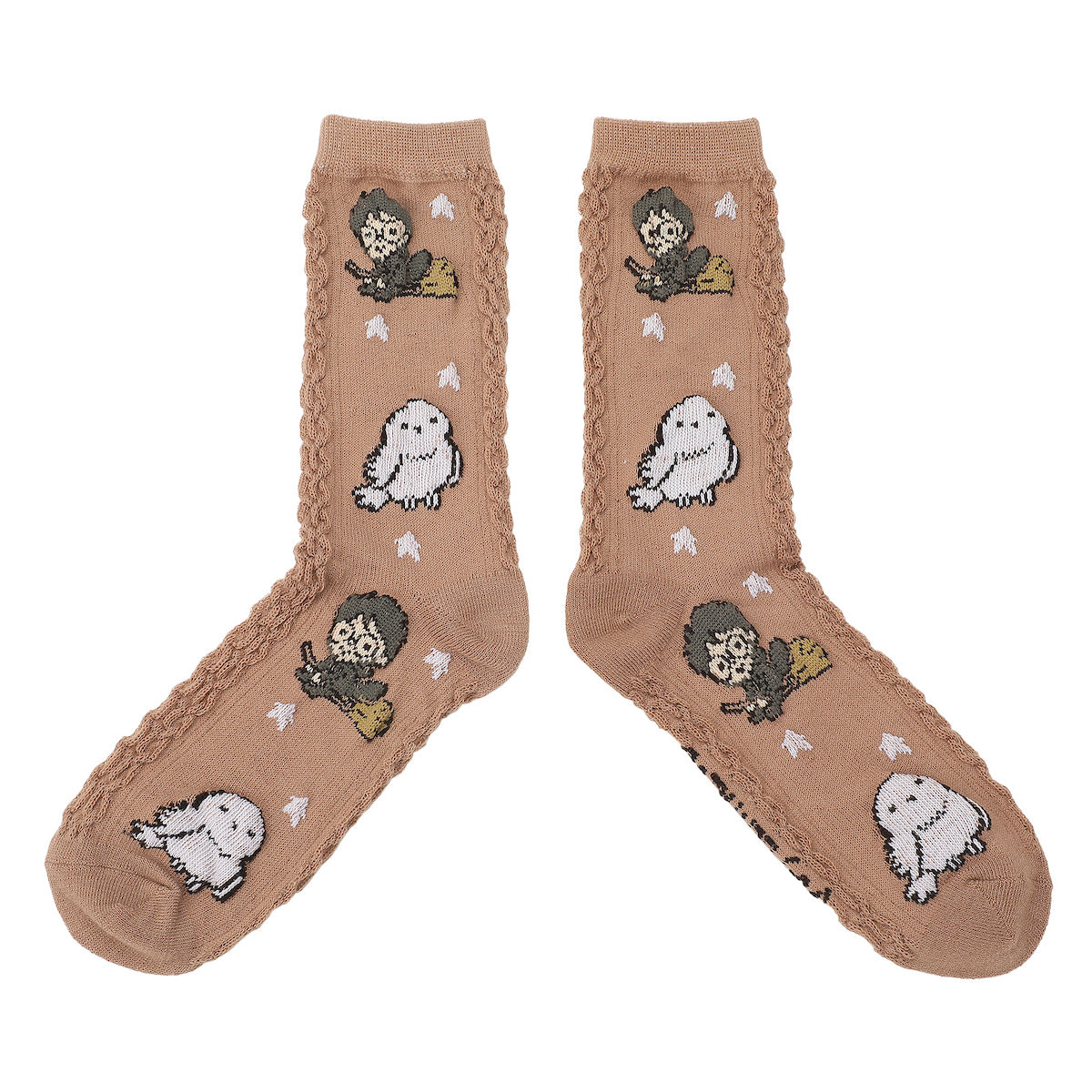 Harry Potter Chibi Characters Riding Brooms Women's Casual Crew Socks