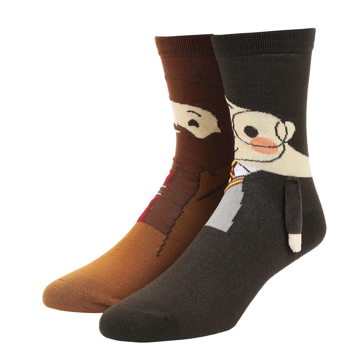 Harry Potter Harry & Hagrid Women's Casual Crew Socks With 3D Arms