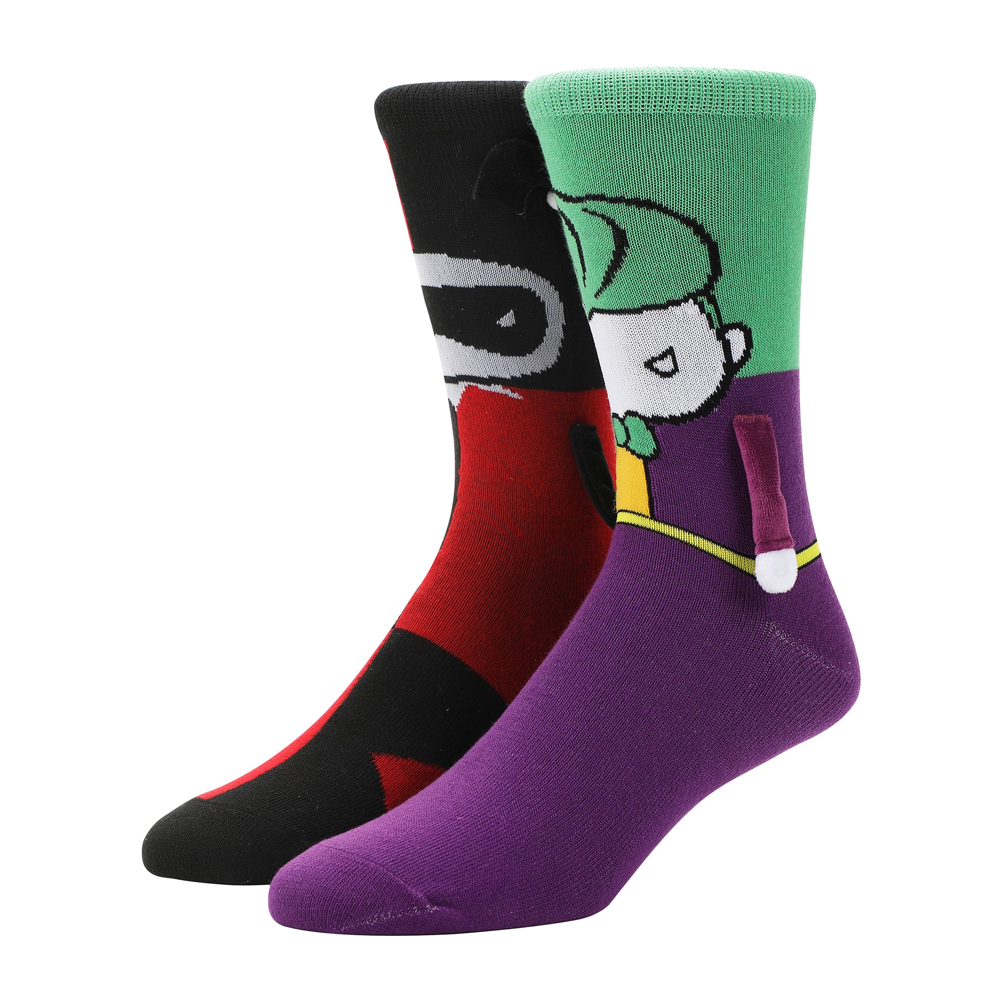 Batman Joker & Harley Women's Casual Crew Socks With 3D Hands-OSFA