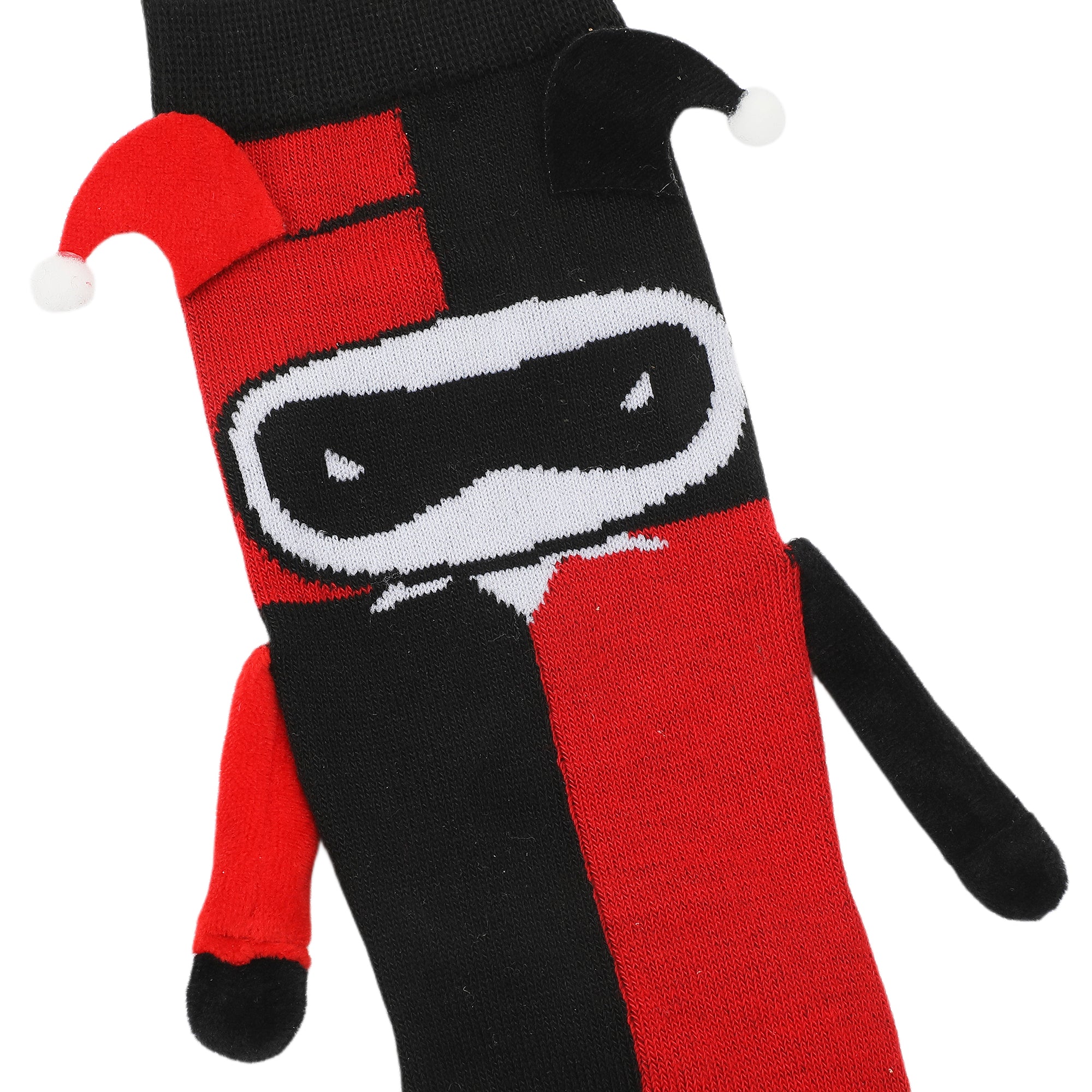 Batman Joker & Harley Women's Casual Crew Socks With 3D Hands-OSFA