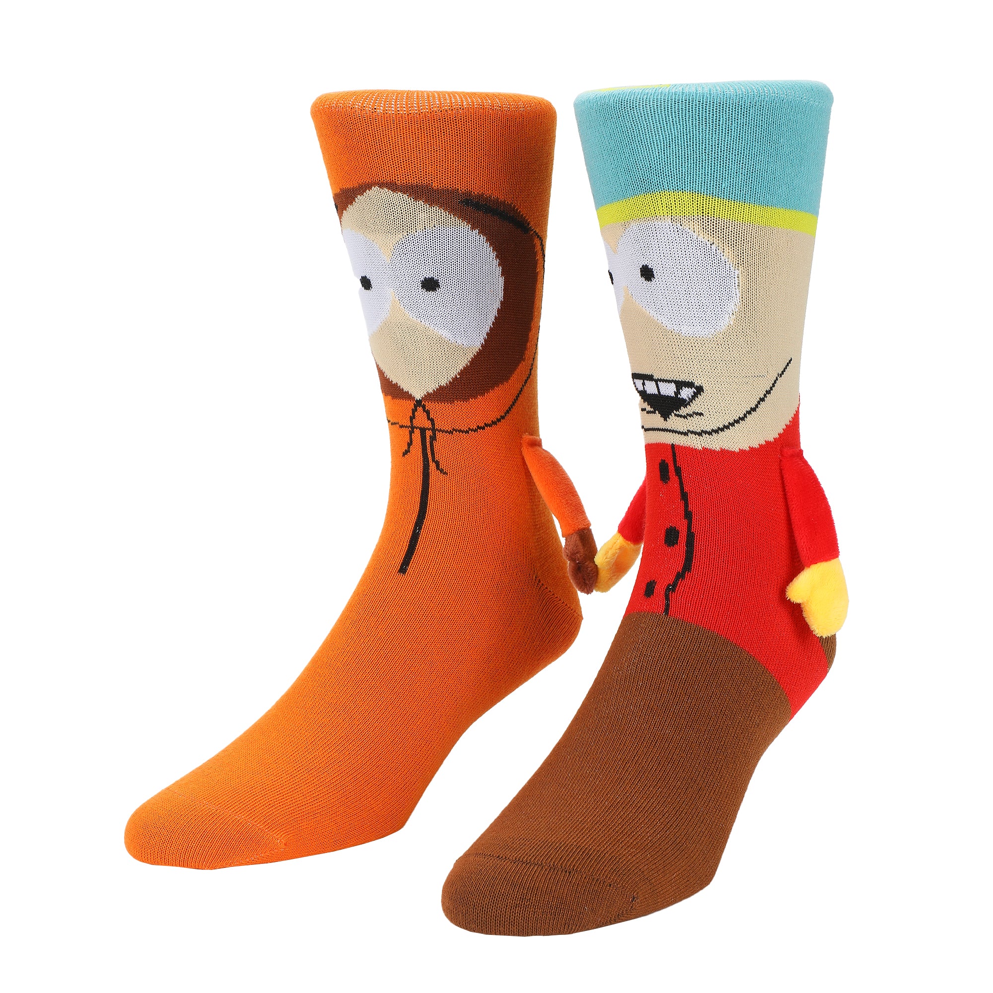 Southpark Cartman & Kenny Holding Hands Womens Casual Crew Socks