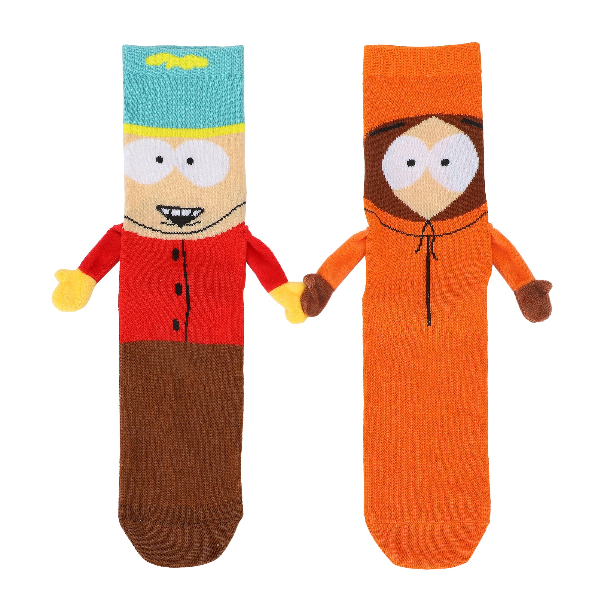 Southpark Cartman & Kenny Holding Hands Womens Casual Crew Socks